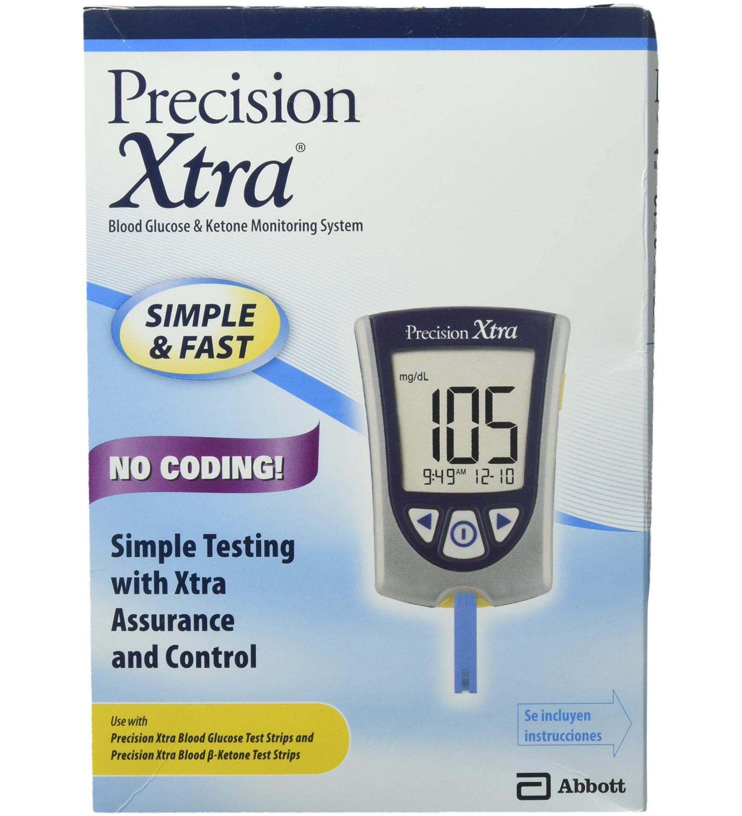 DSS Precision Xtra Blood Glucose Meter Kit | Fast Results in 5 Seconds | Strips Not Included - Buy Online on GoSupps.com
