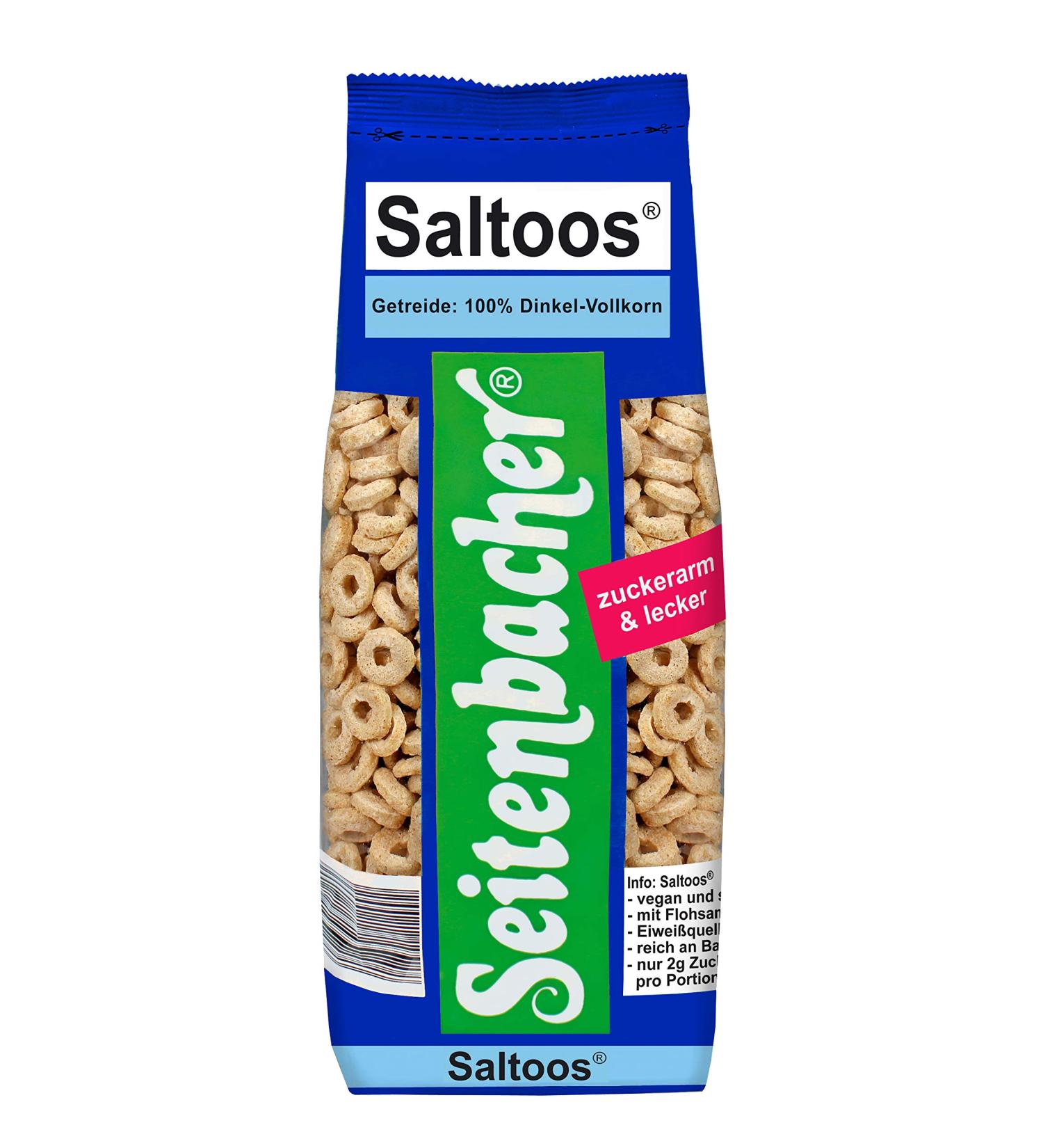 Seitenbacher Saltoos Cereali n whole wheat spelt low sugar 6 pieces 6 x 200 g - Buy Online on GoSupps.com