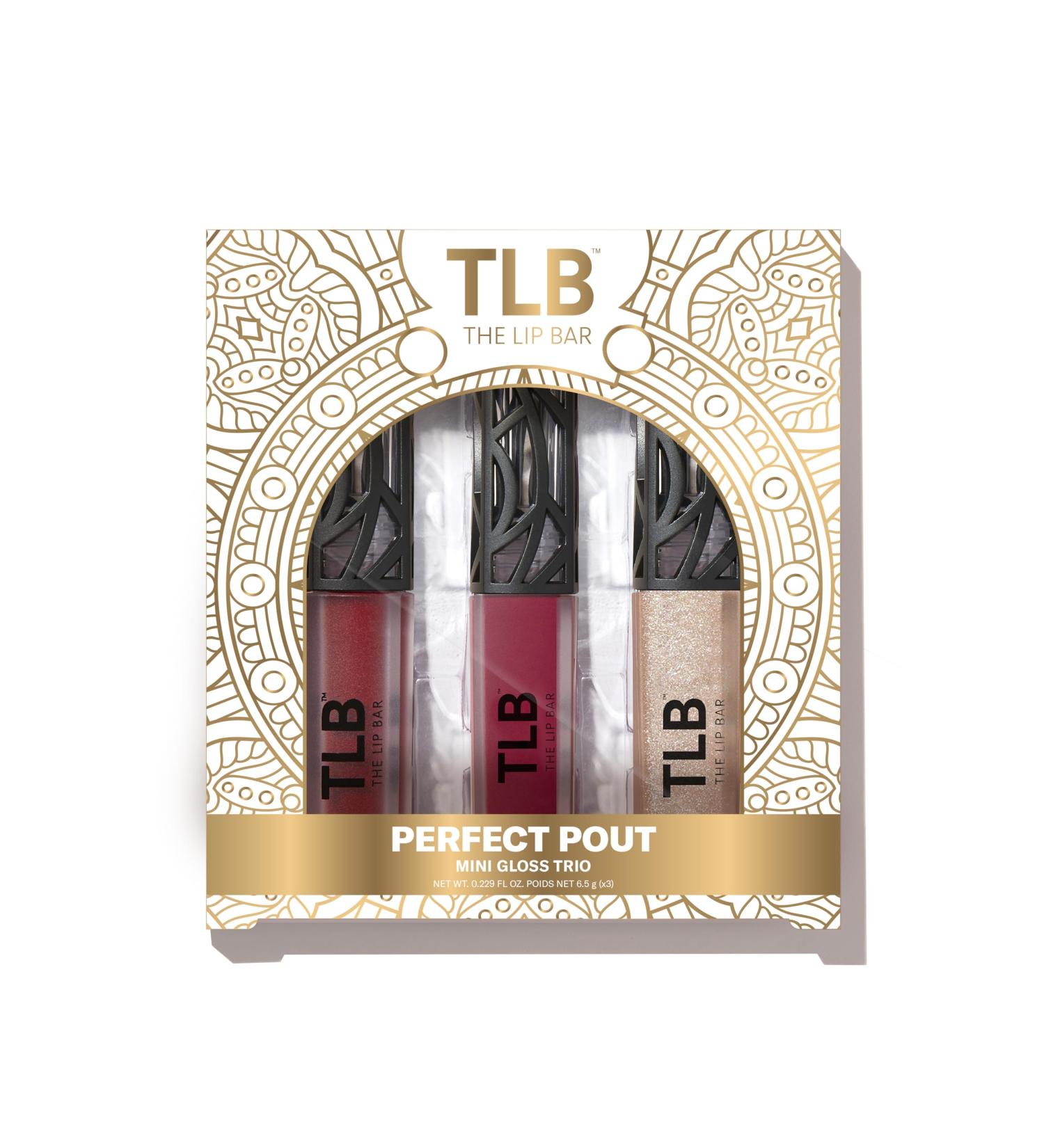 Shop The Lip Bar Perfect Pout Mini Lip Trio | Vegan Liquid Matte Lipstick & Gloss Gift Set - International Shipping Available - Buy Online on GoSupps.com