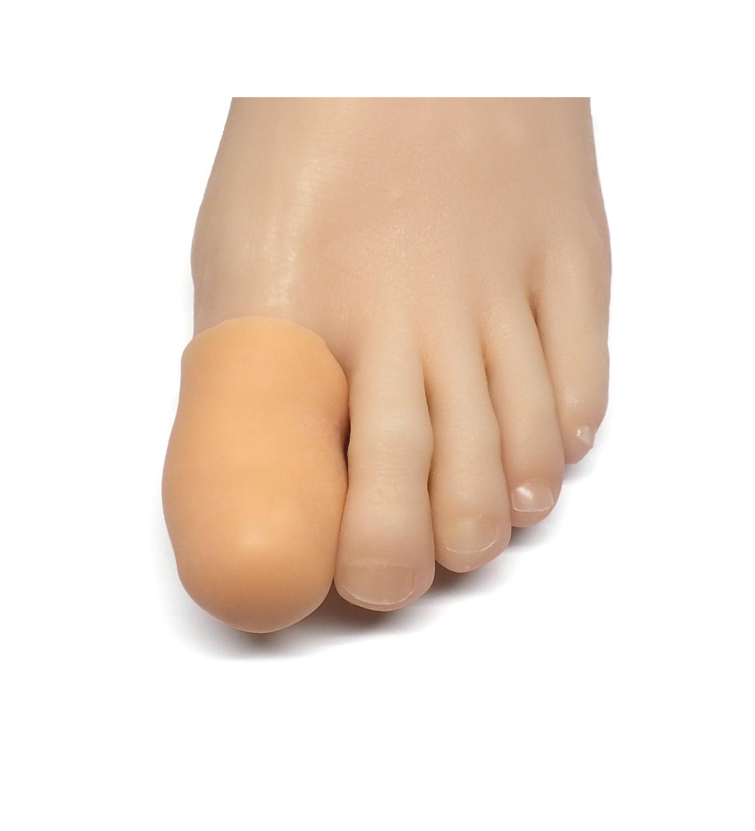 ZenToes Gel Toe Caps 6 Pack - Toe Protectors for Missing/Ingrown Toenails, Corns, Blisters, Hammer Toes - Large, Beige - Buy Online on GoSupps.com