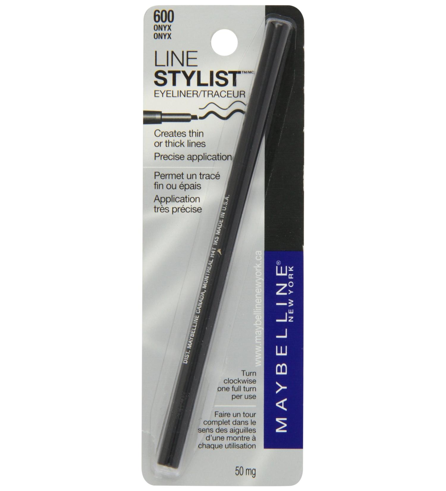 Maybelline New York Line Stylist-Carded  Onyx  0.0010 Ounce Onyx 600