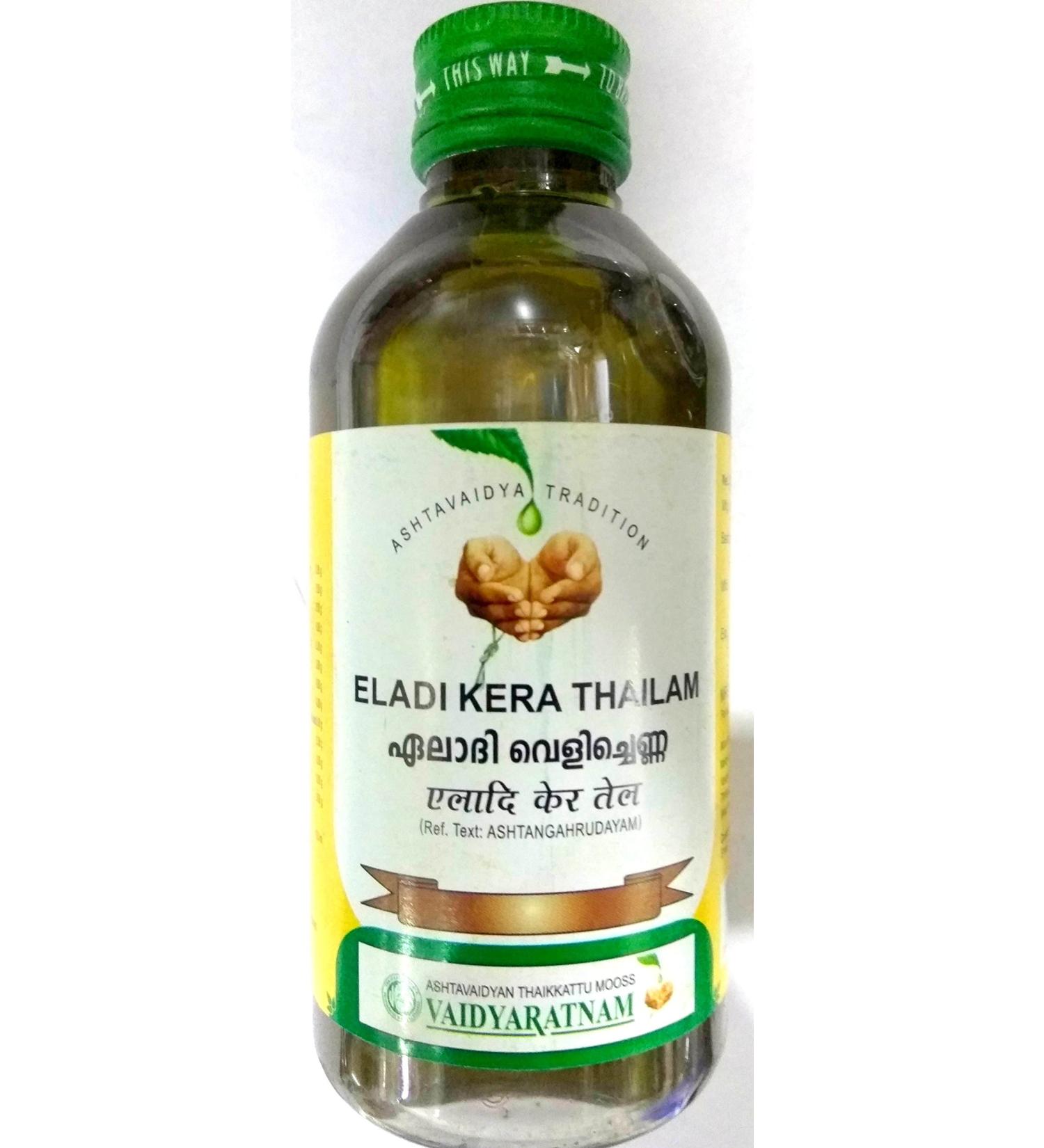Vaidyaratnam Kerala Eladi Kera Tha am Lot de 2 flacons de 200 ml