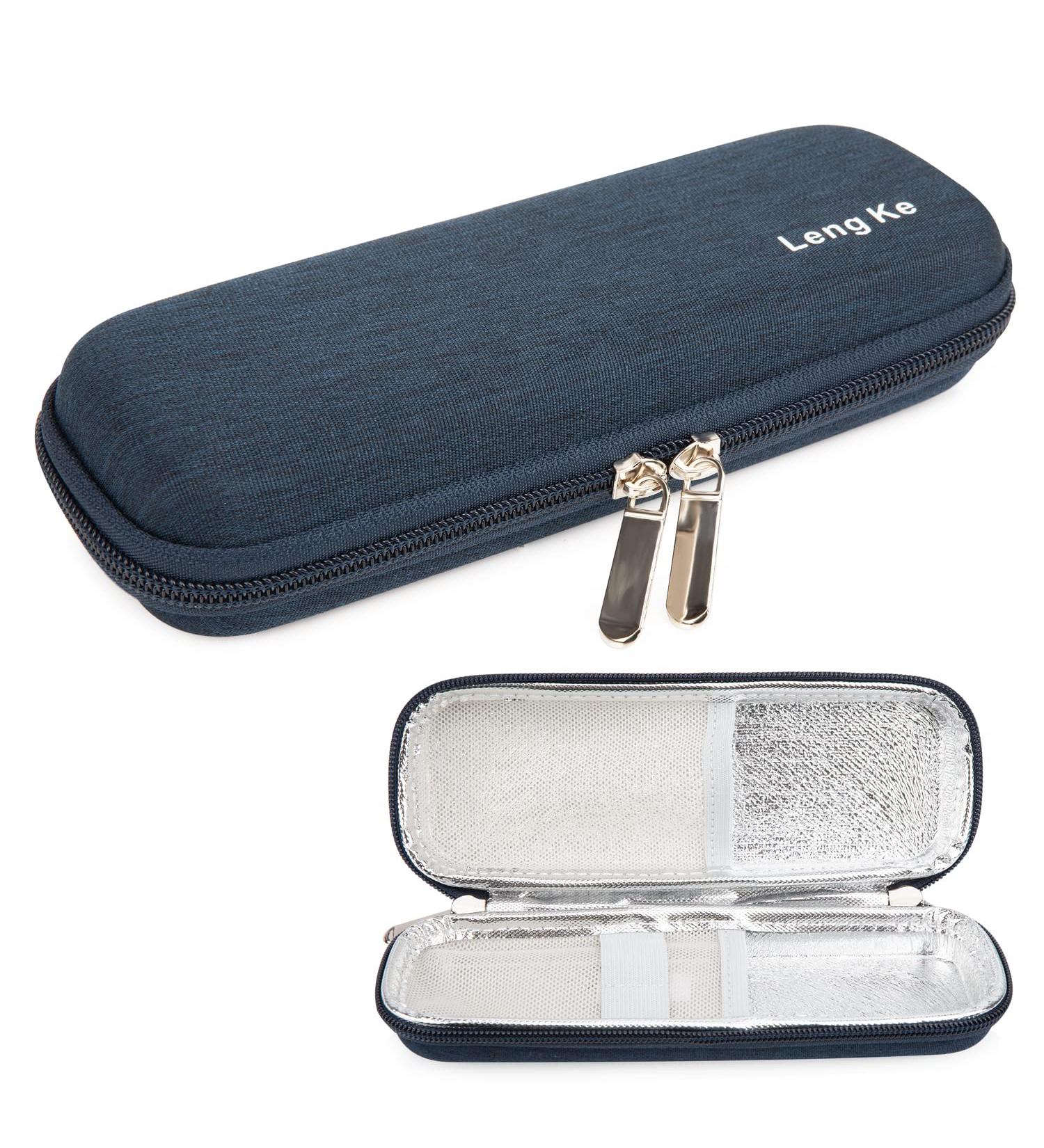 Youshares Insulin Cooling Bag - Travel Eva Insulin Pen Case & Diabetic Accessories Bag (Navy Blue) - Ideal for Diabetics - Buy Online on GoSupps.com