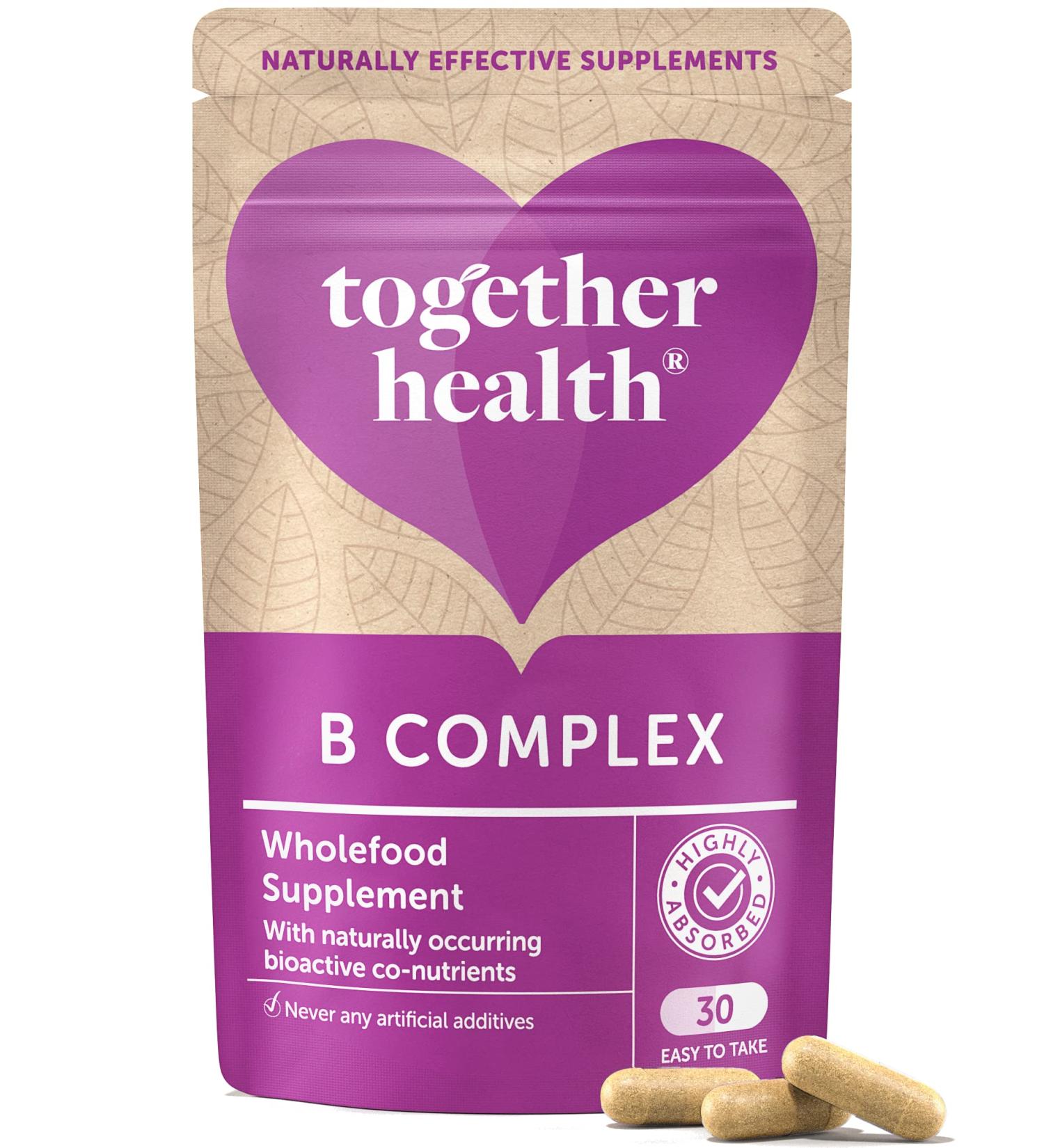 B-Vitamin Complex with Whole Food Nutrients - Vegan Friendly - Made in the UK - 30 Vegecaps - Buy Online on GoSupps.com