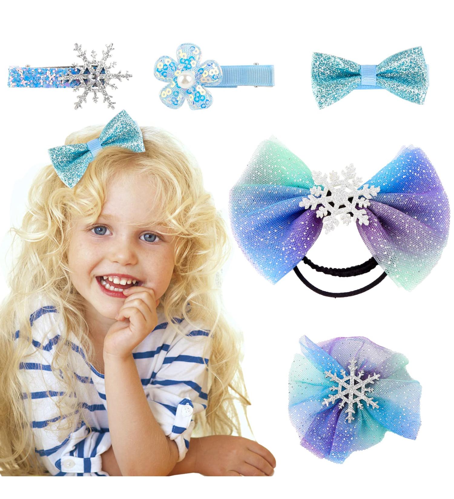 AMOR PRESENT Snowflake Hair Clips - Frozen Hair Accessories for Girls - Buy Online on GoSupps.com