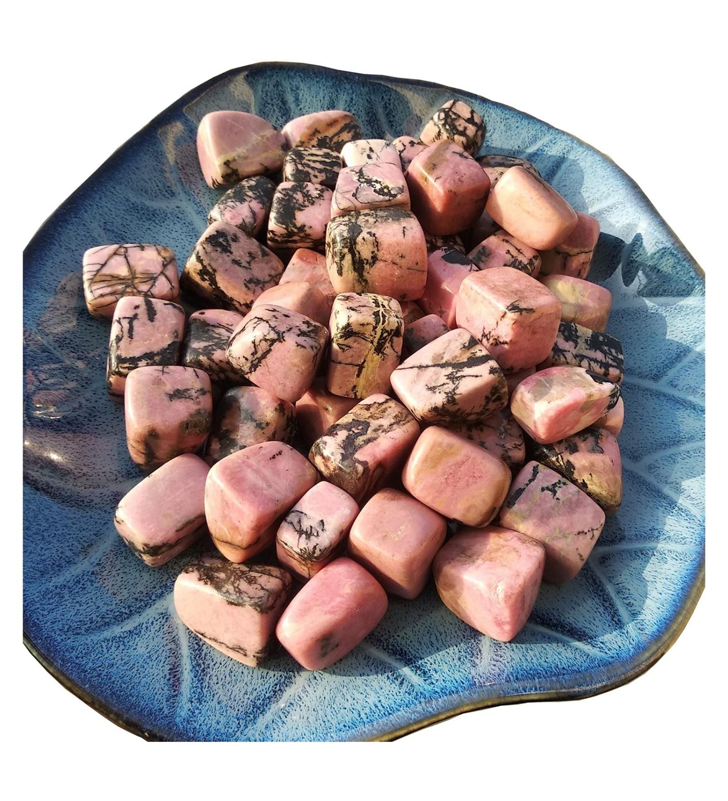 Natural Crystal Rough Nature Rhodonite Tumble Dryer Rose Quartz Crystal Rough Stone Sample Crystal Love Natural Stones Crystal (Size : 1000g) - Buy Online on GoSupps.com