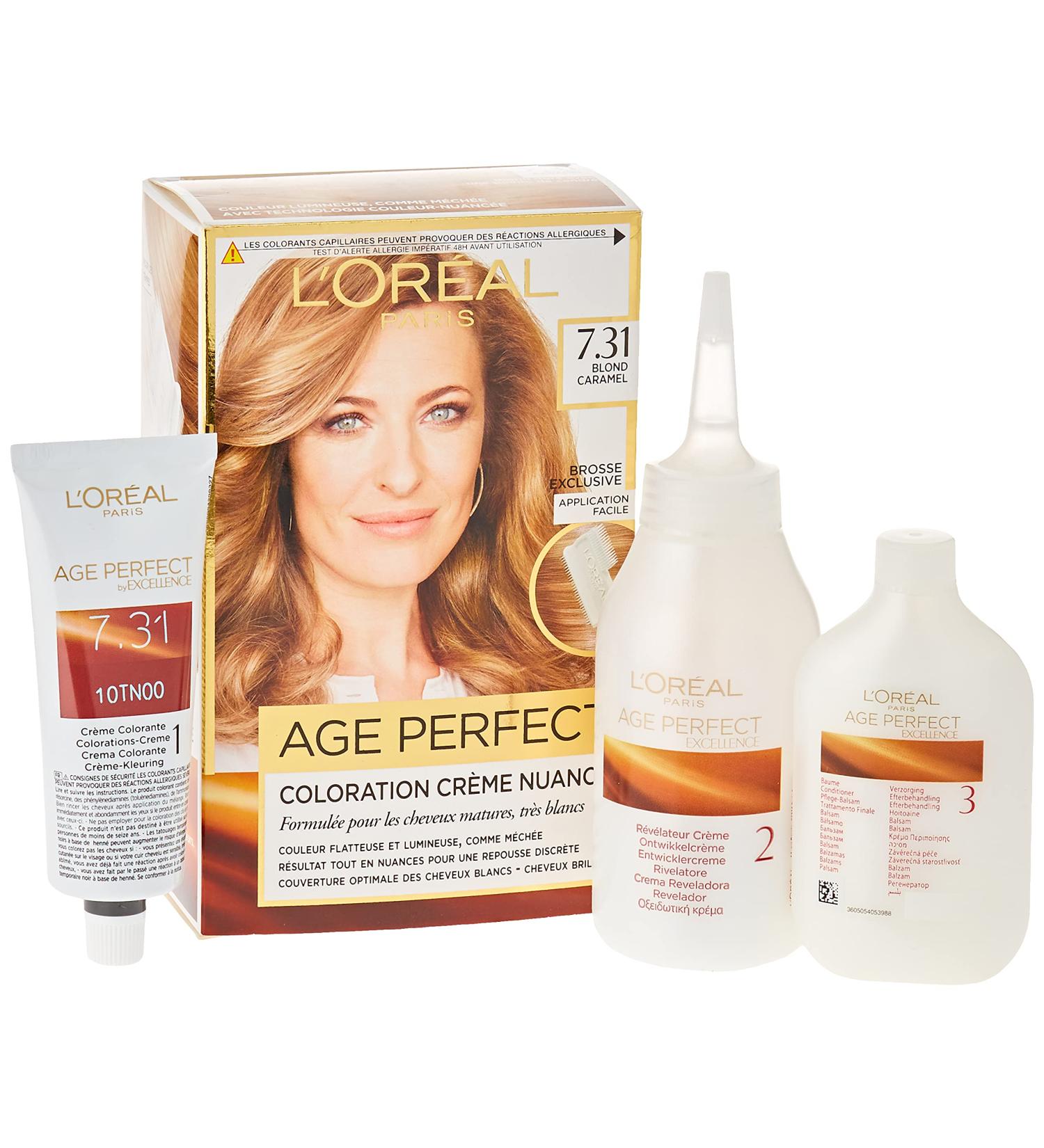 L'Or al Paris - Excellence Age Perfect permanent hair color band & very white color 7 31 caramel blond - Buy Online on GoSupps.com