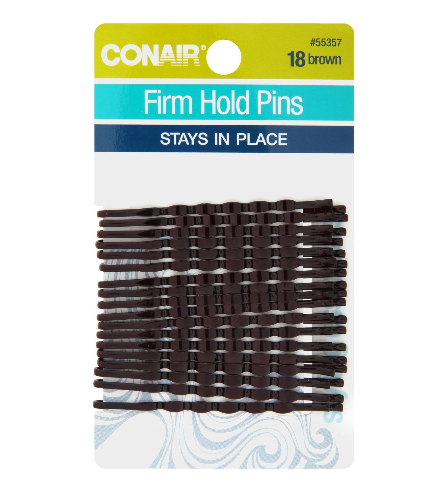 Scunci 18 Piece Firm Hold Bobby Pins Brown  0.3 Ounce