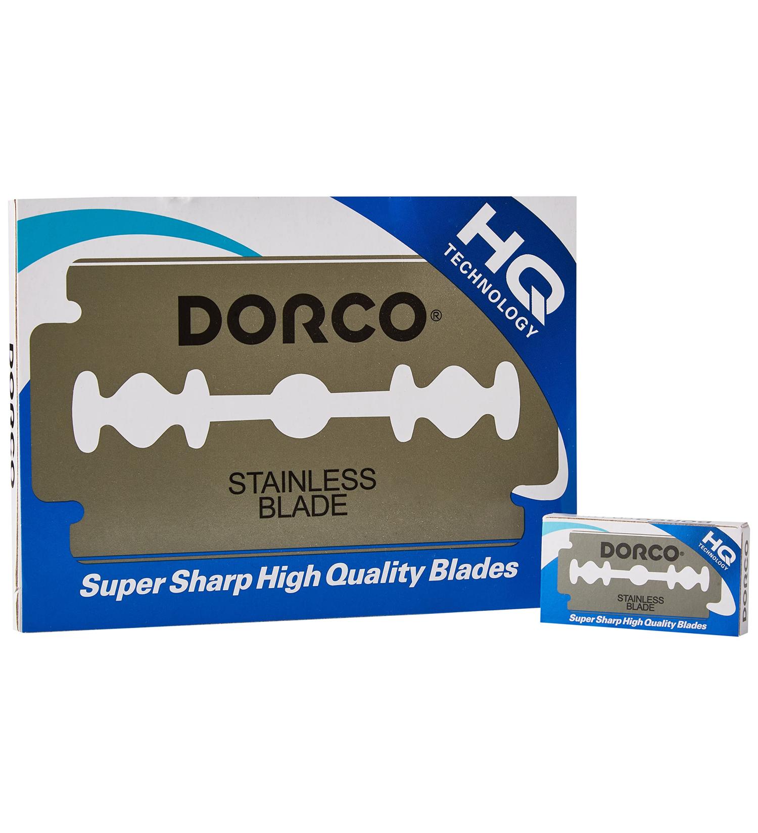 Dorco ST300 Platinum Extra Double Edge Razor Blades - 100 Ct | Pack of 100 | High-Quality Shaving Blades - Buy Online on GoSupps.com