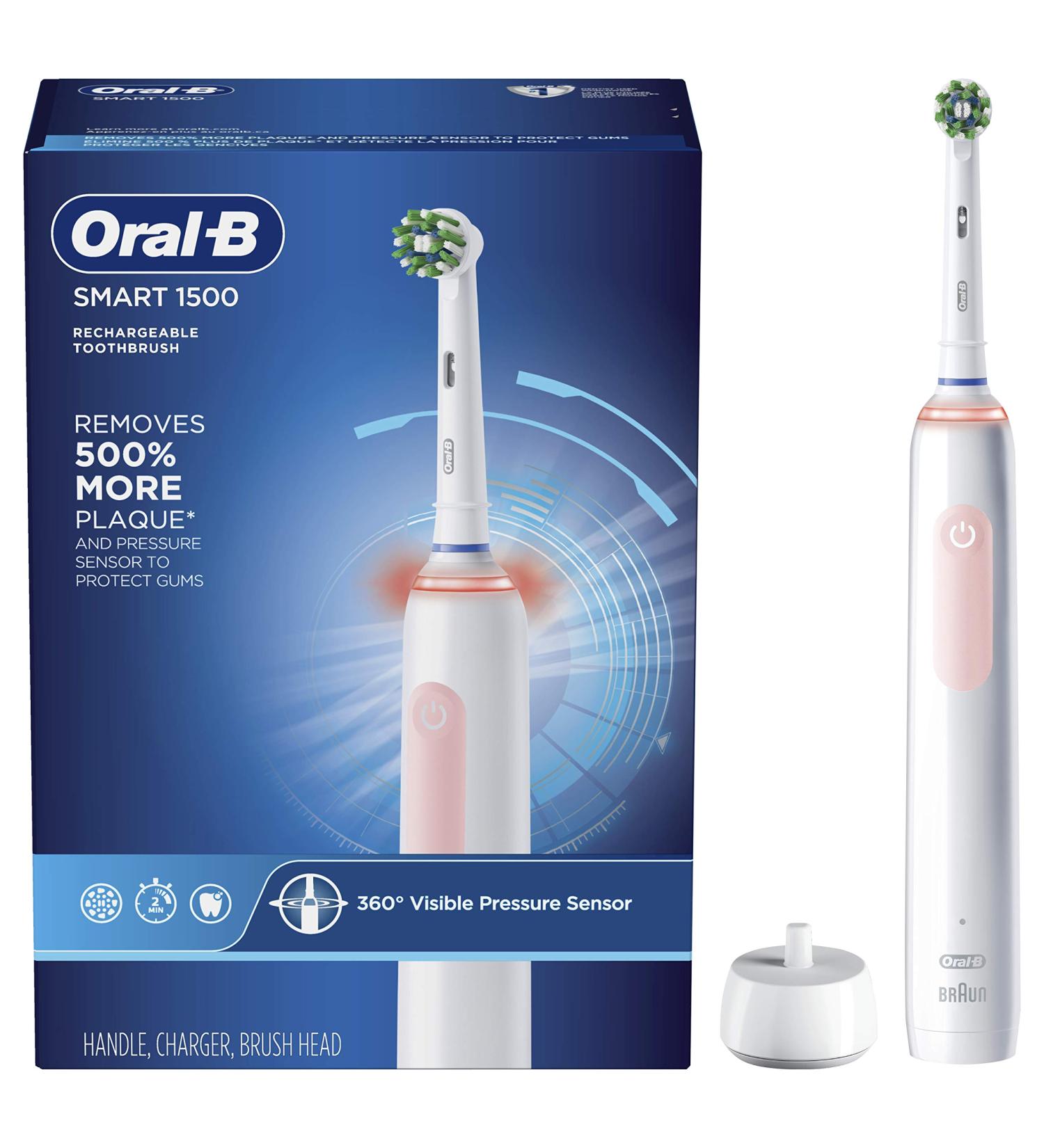 Oral-B Smart 1500 Electric Toothbrush - Pink | Smart 1500 Pink - Buy Online on GoSupps.com