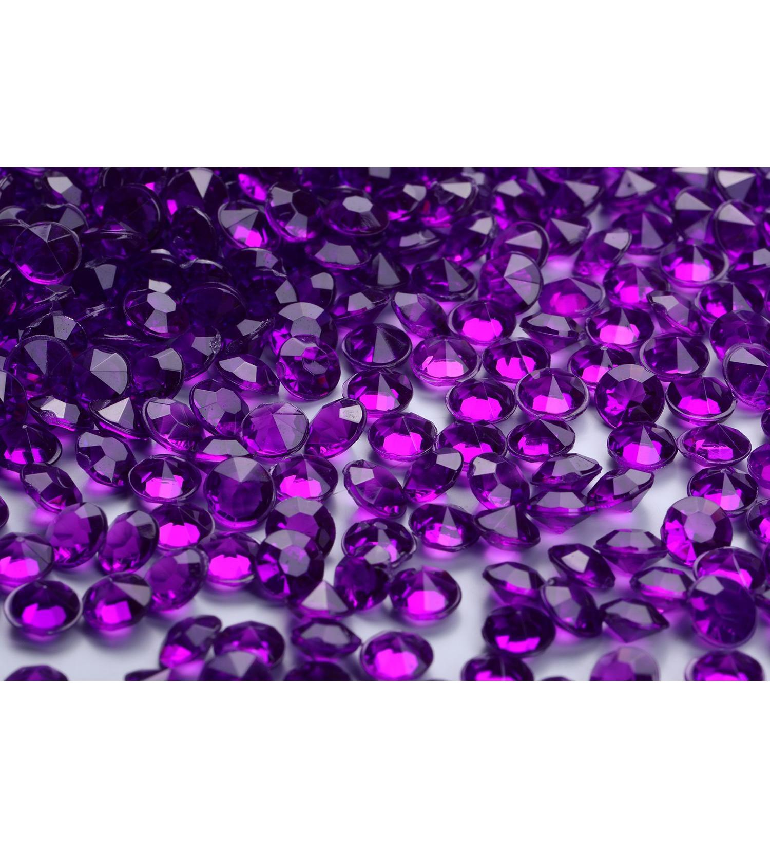 Angzhia 2000pcs Dark Purple 8mm Acrylic Diamonds Wedding Table Scatter Confetti - Bridal Shower Vase Decorations - Buy Online on GoSupps.com