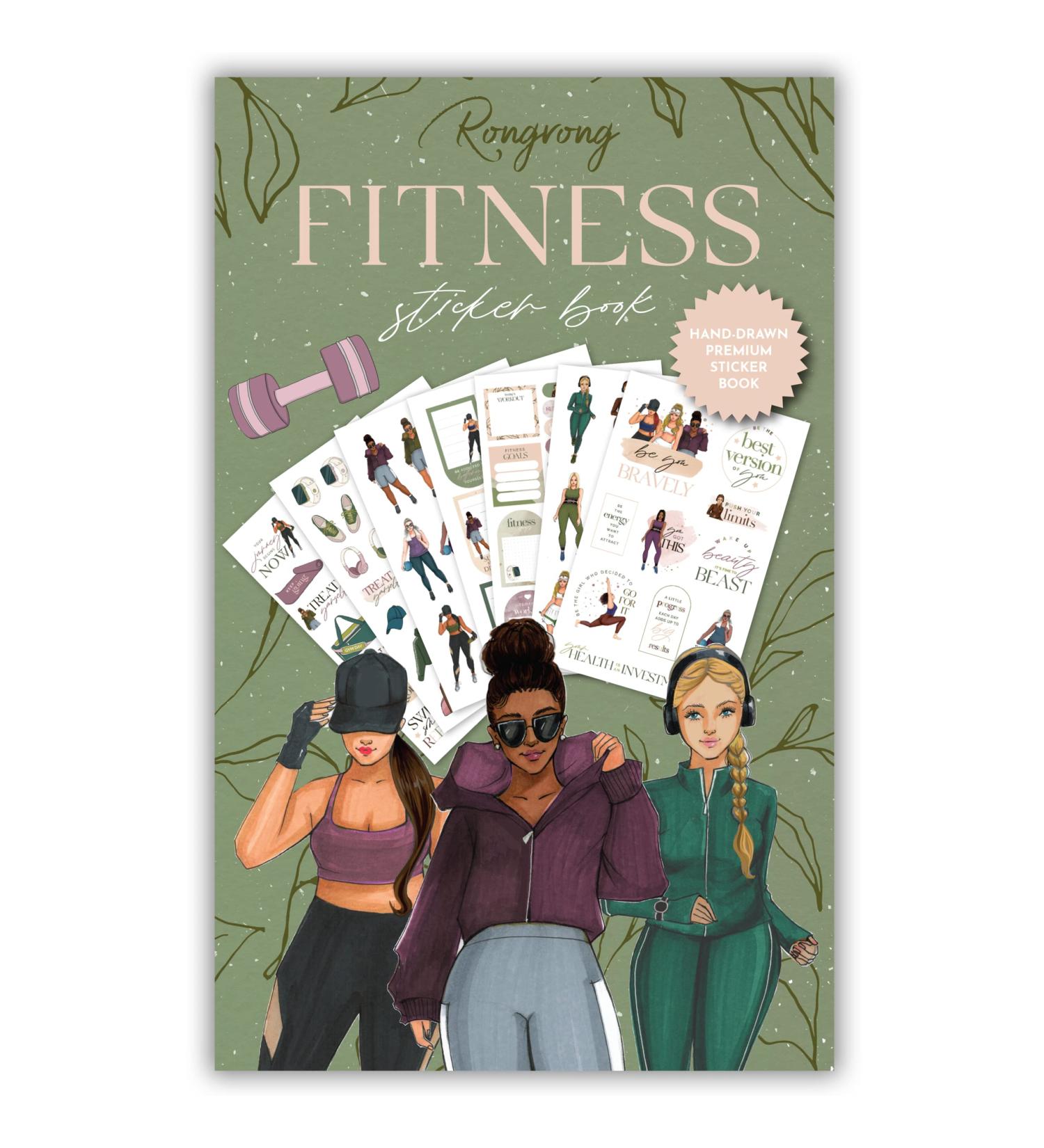 Rongrong Fitness Sticker Book - Get Motivated with Fun and Colorful Workout Stickers - Buy Online on GoSupps.com