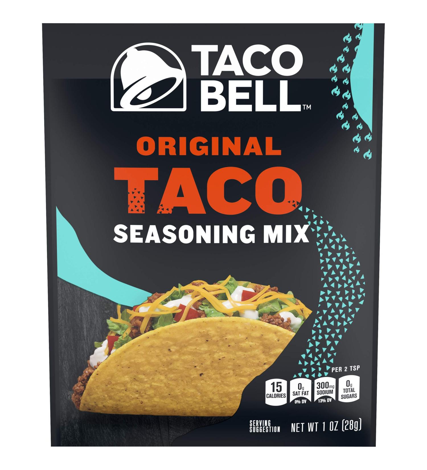 Taco Bell Original Taco Seasoning Mix - 1 oz Packets (Pack of 24) - Buy Online on GoSupps.com