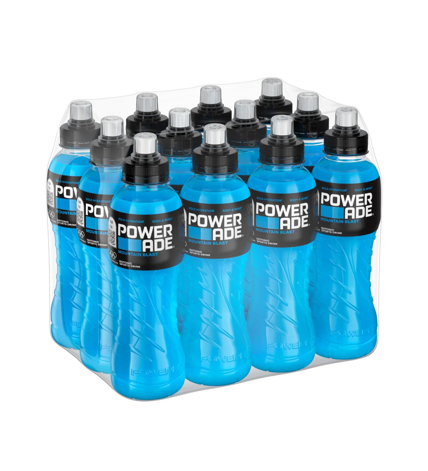Powerade Mountainblast Pack of 12 (500ml Bottles) - Refreshing Sports Drink Delivery Only in Austria - Buy Online on GoSupps.com