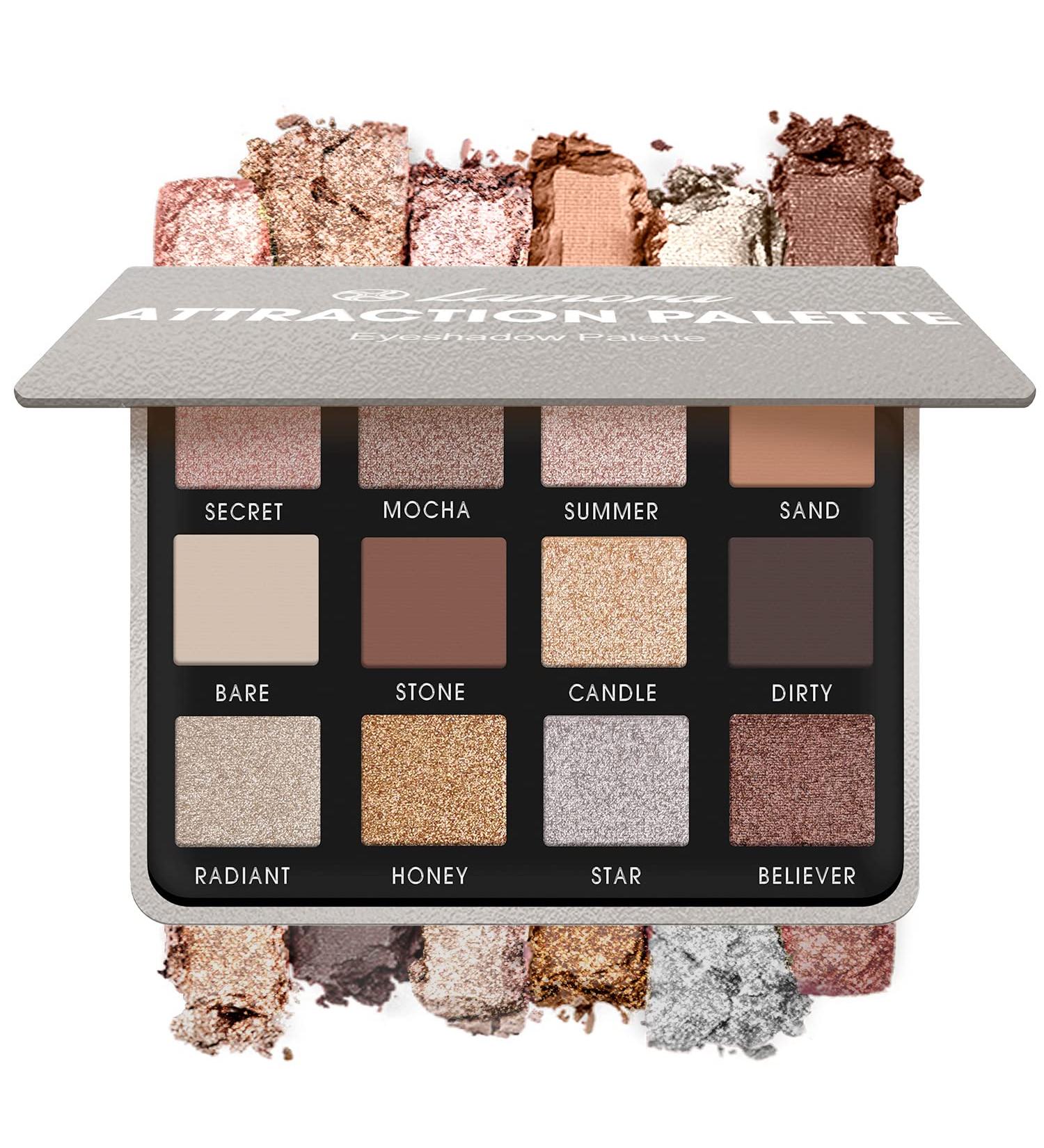 Smokey Eye Neutral Eyeshadow Palette - 12 Highly Pigmented Cool Toned Shades for Professional Nude Looks - Travel Size Makeup Palette - Buy Online on GoSupps.com