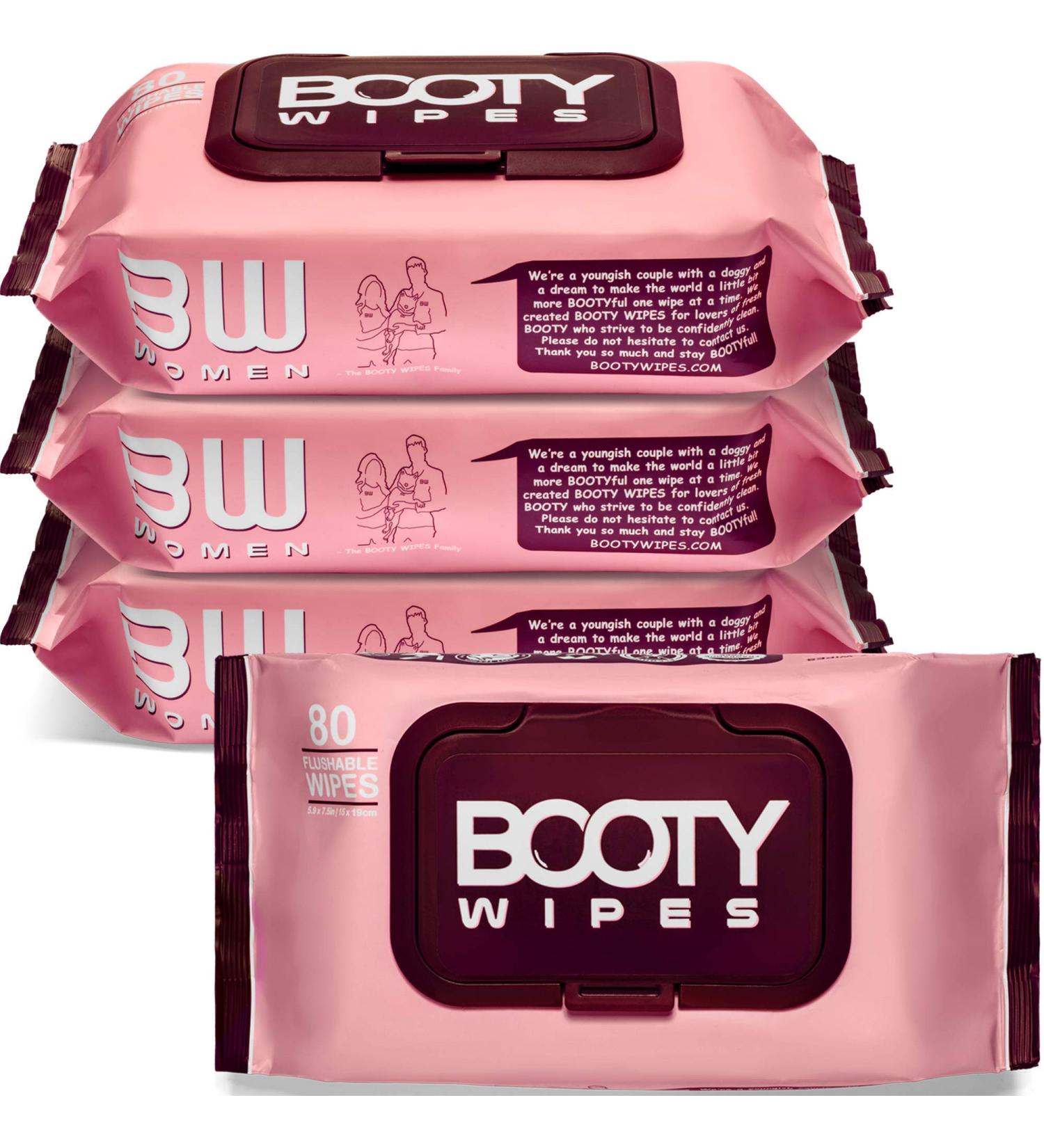 320 Flushable Feminine Wet Wipes for Women with Vitamin-E & Aloe - pH Balanced & Flushable Safe - Buy Online on GoSupps.com