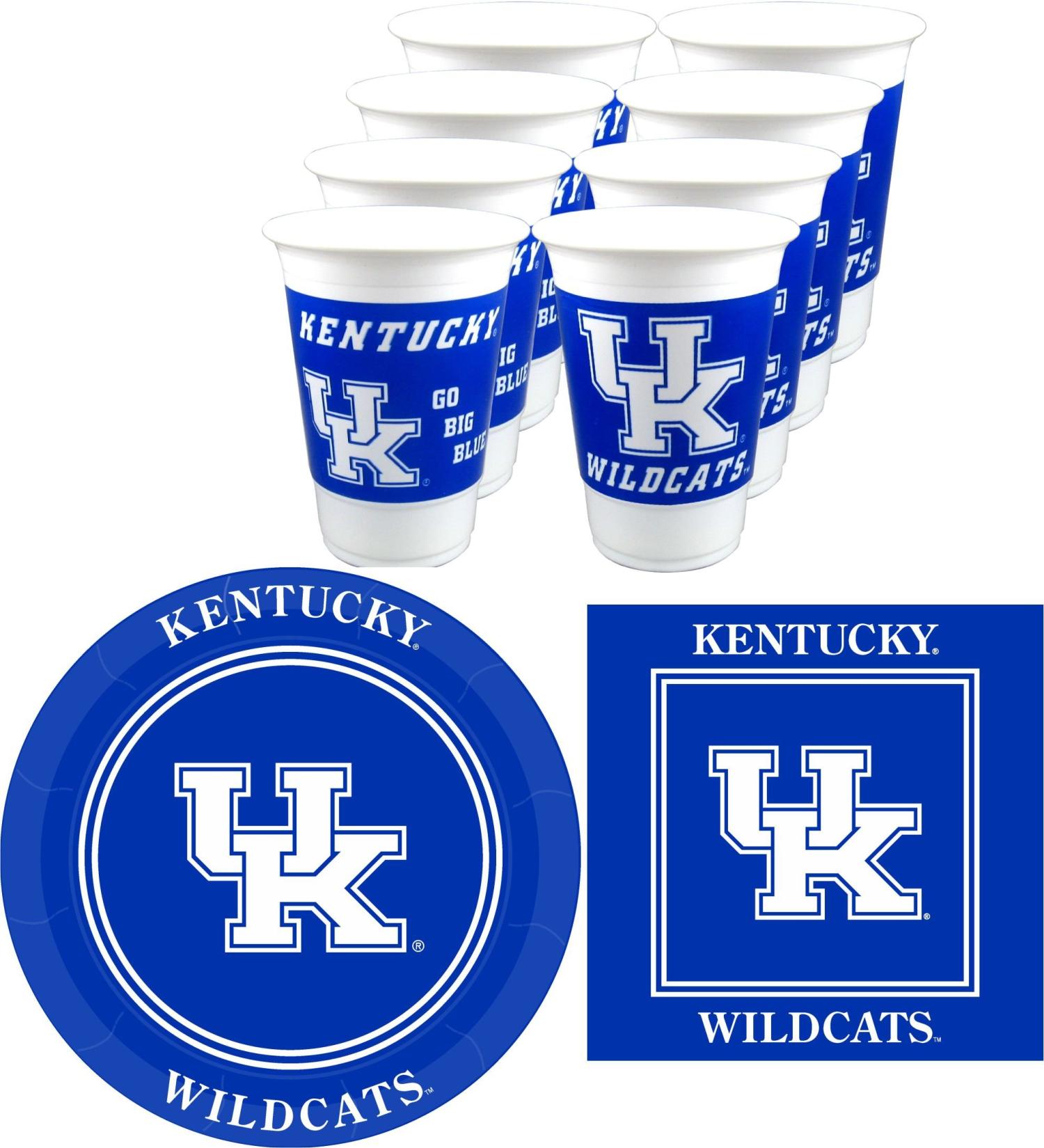 Westrick Kentucky Wildcats Party Supplies - 48 Pieces (Serves 16) - Buy Online on GoSupps.com