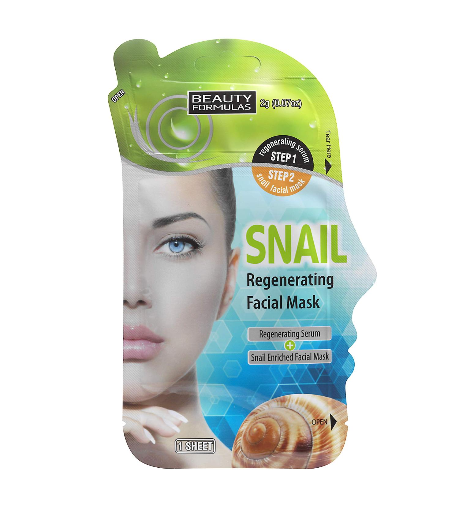 Beauty Formulas Snail Regenerating Facial Mask