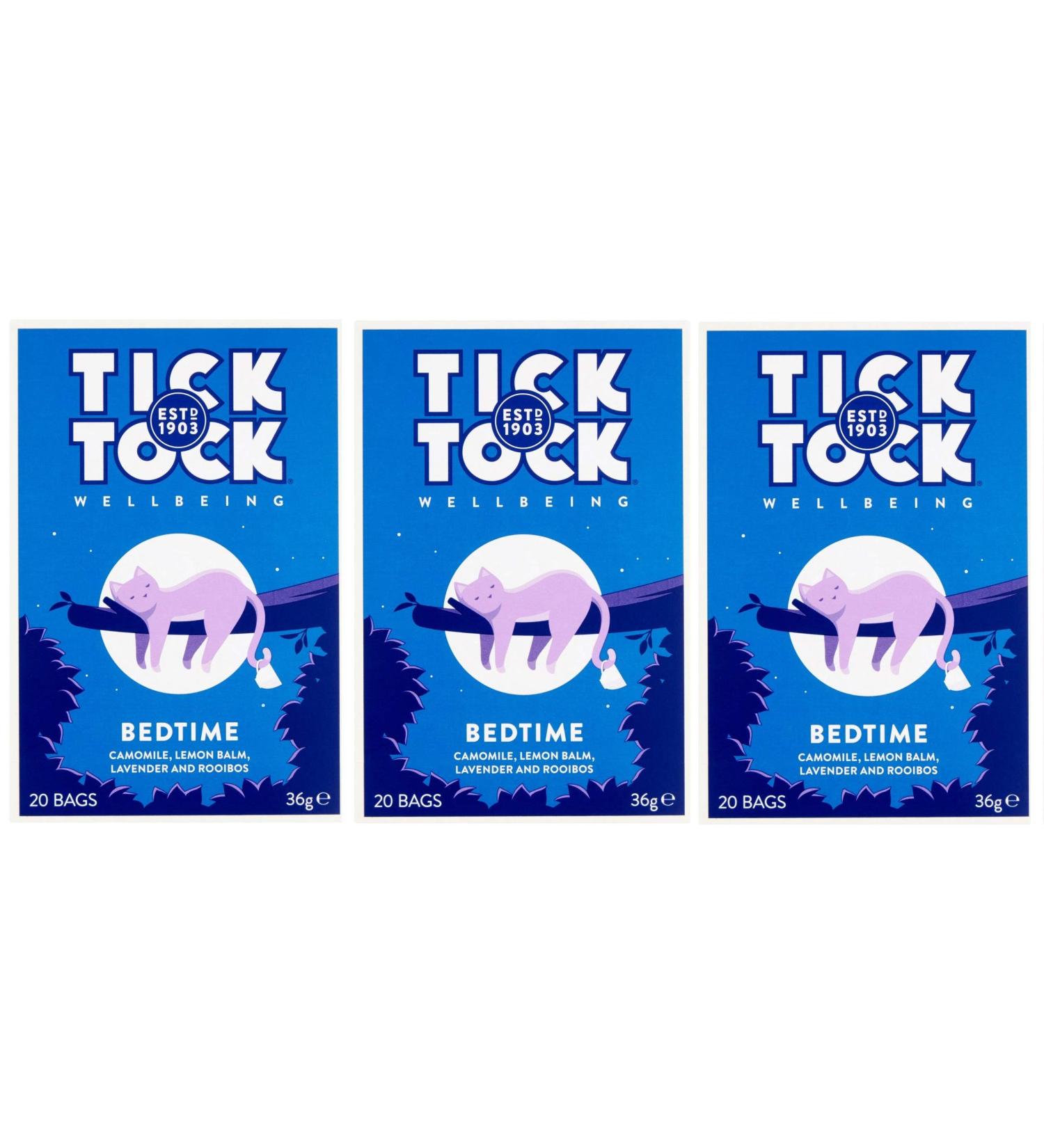 Lot de 3 sachets de th Tick Tock