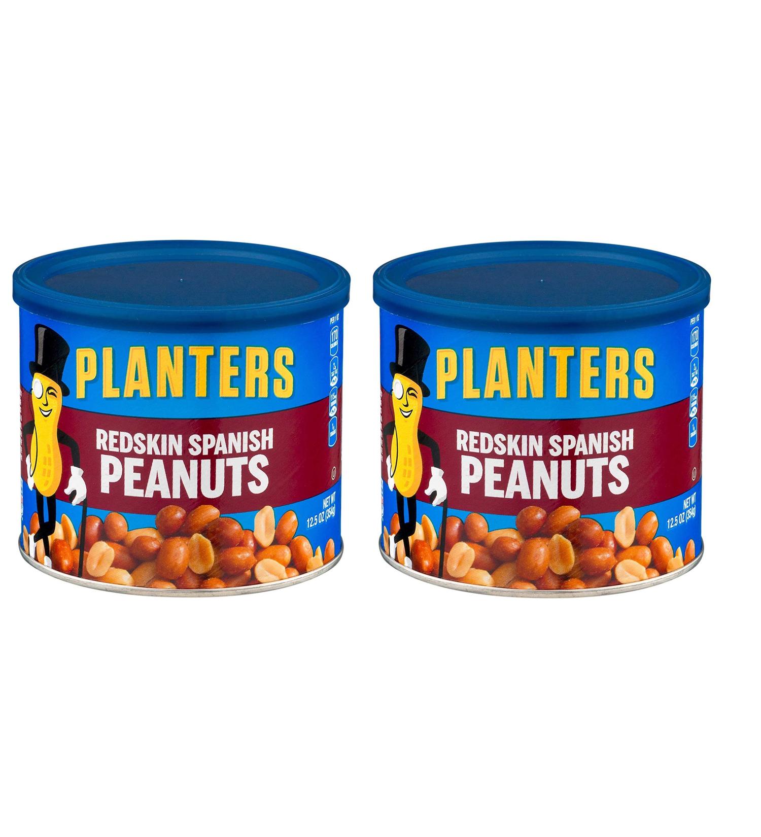 Redskin Spanish Peanuts with Sea Salt 12.5oz Can (Pack of 2) - Premium Planters Peanuts - Buy Online on GoSupps.com