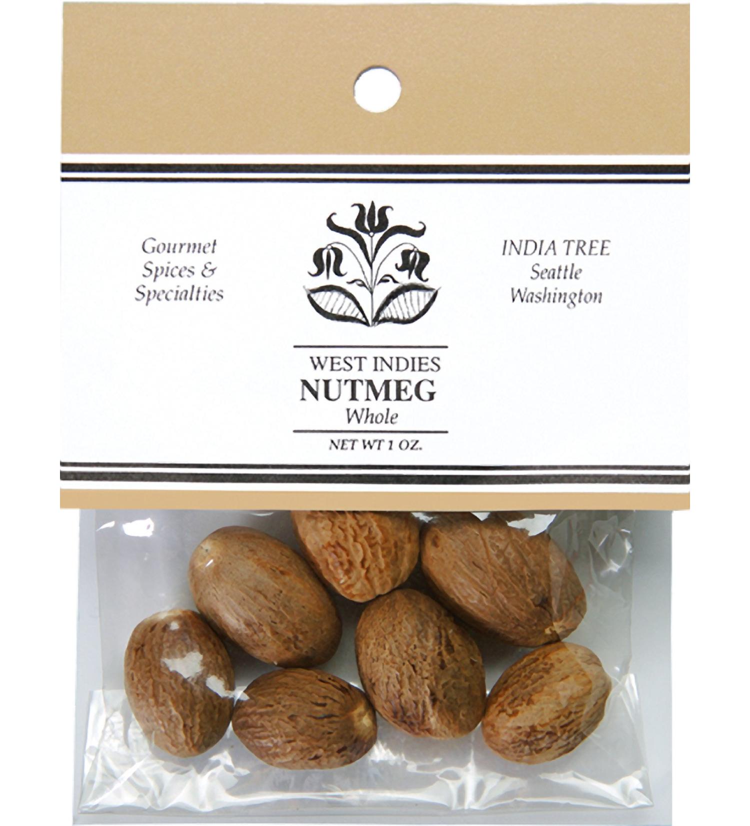 India Tree Nutmeg Whole 1 oz - Premium Quality Spice for Culinary Delights - Buy Online on GoSupps.com