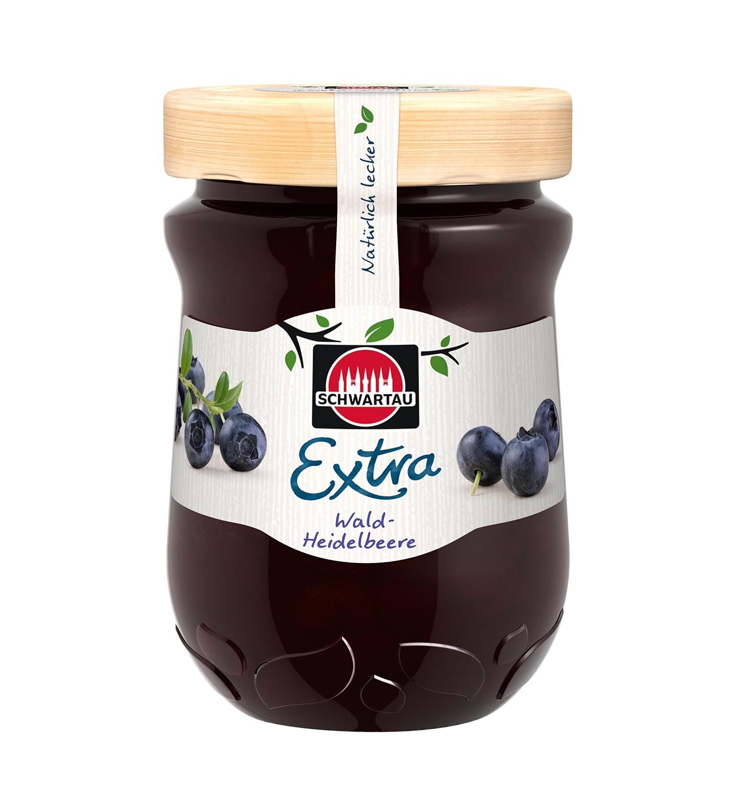 Schwartau Extra Wild Blueberry Jam - Pack of 8 (8 x 340g) | Premium International Shipping - Buy Online on GoSupps.com