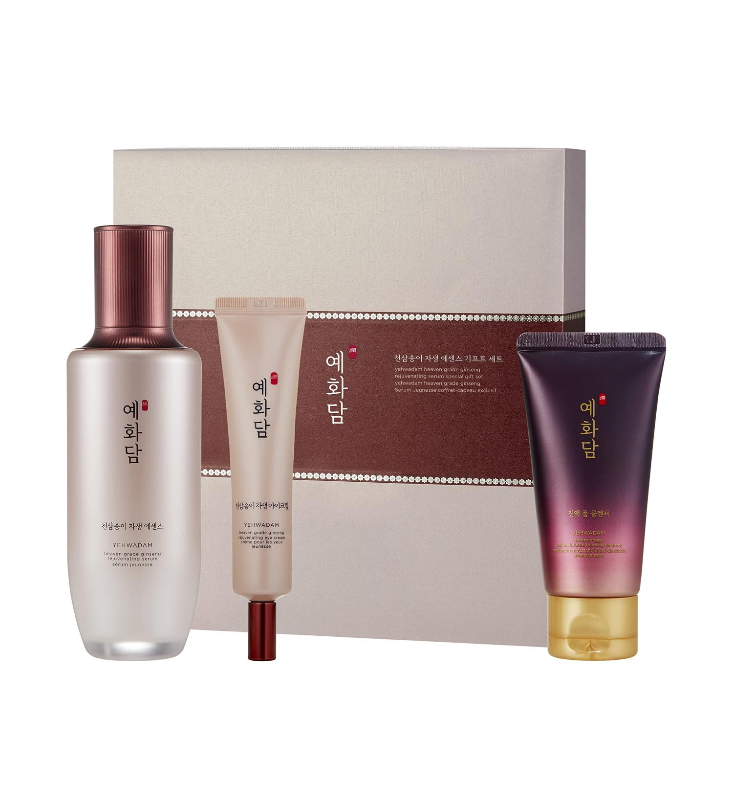 The Face Shop Yehwadam Heaven Grade Ginseng Regenerating Serum Gift Set | Premium Anti-aging Skincare with Nutrition Enriched | Extremely Smoothly Formula for Skin Vital Glowing | K-Beauty