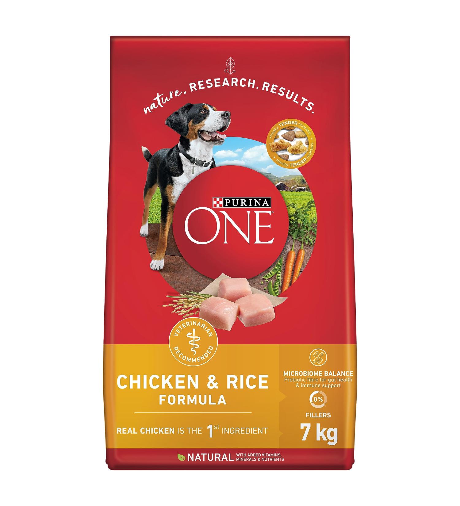 Purina ONE Dry Dog Food Chicken & Rice - 7 kg Bag 7 kg (Pack of 1) Dry Dog Food - Buy Online on GoSupps.com