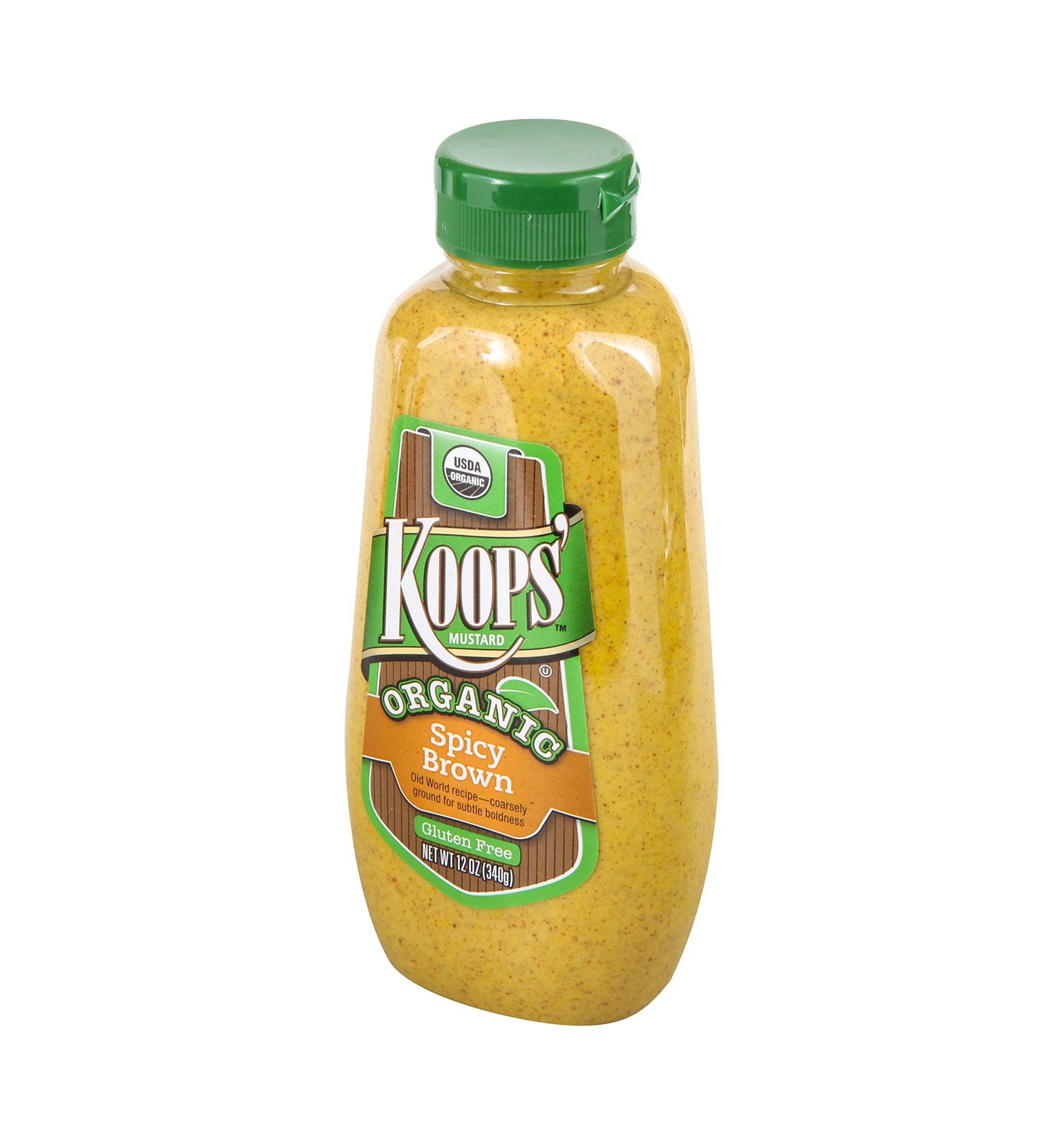 Koops Mustard Spicy Brown Organic - 12 oz | Buy Online - Buy Online on GoSupps.com
