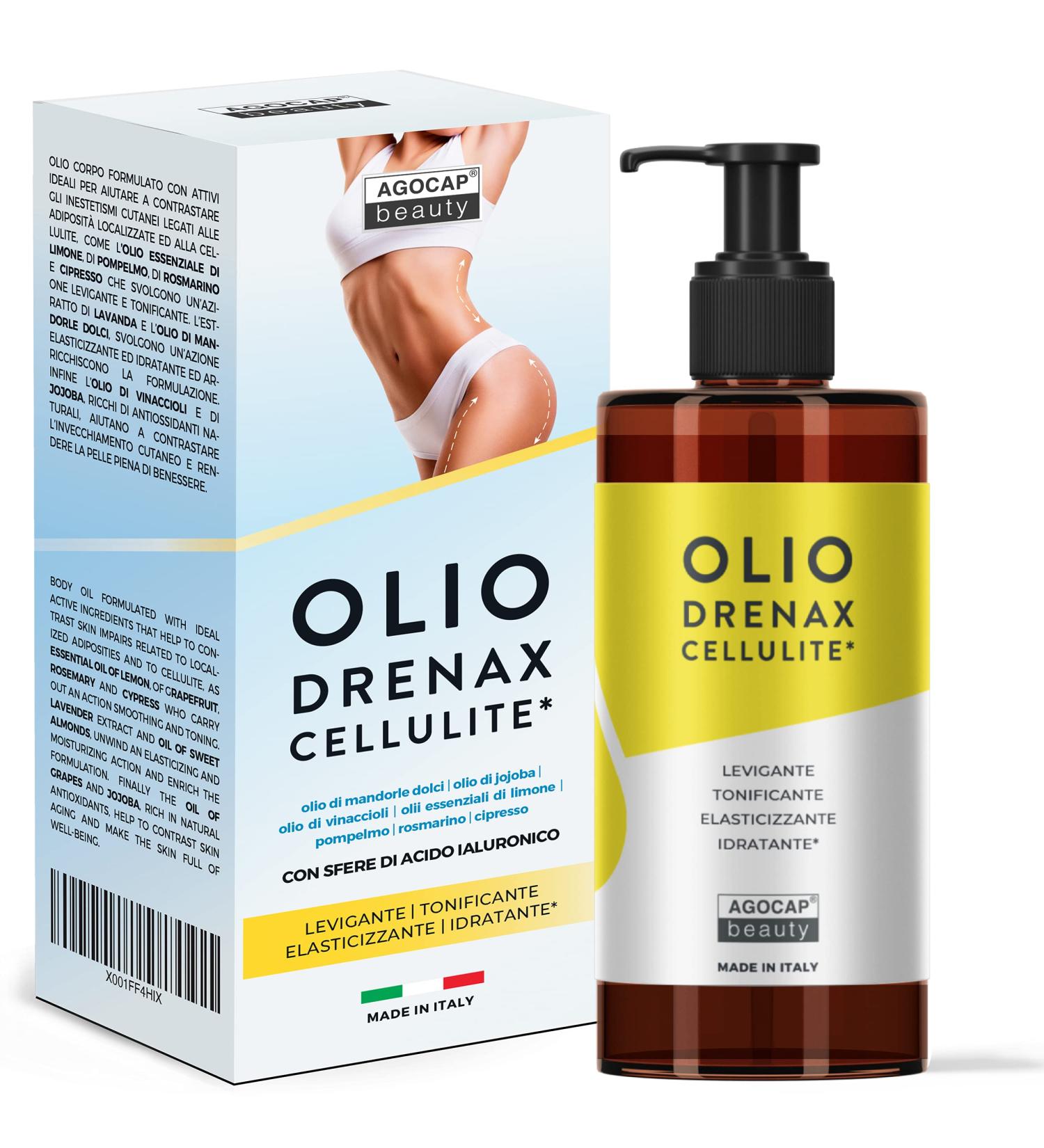 Anti-Cellulite Oil 250ml | Sweet Almond Jojoba Argan & Essential Oils | Professional Massage Oil - Agocap - Buy Online on GoSupps.com