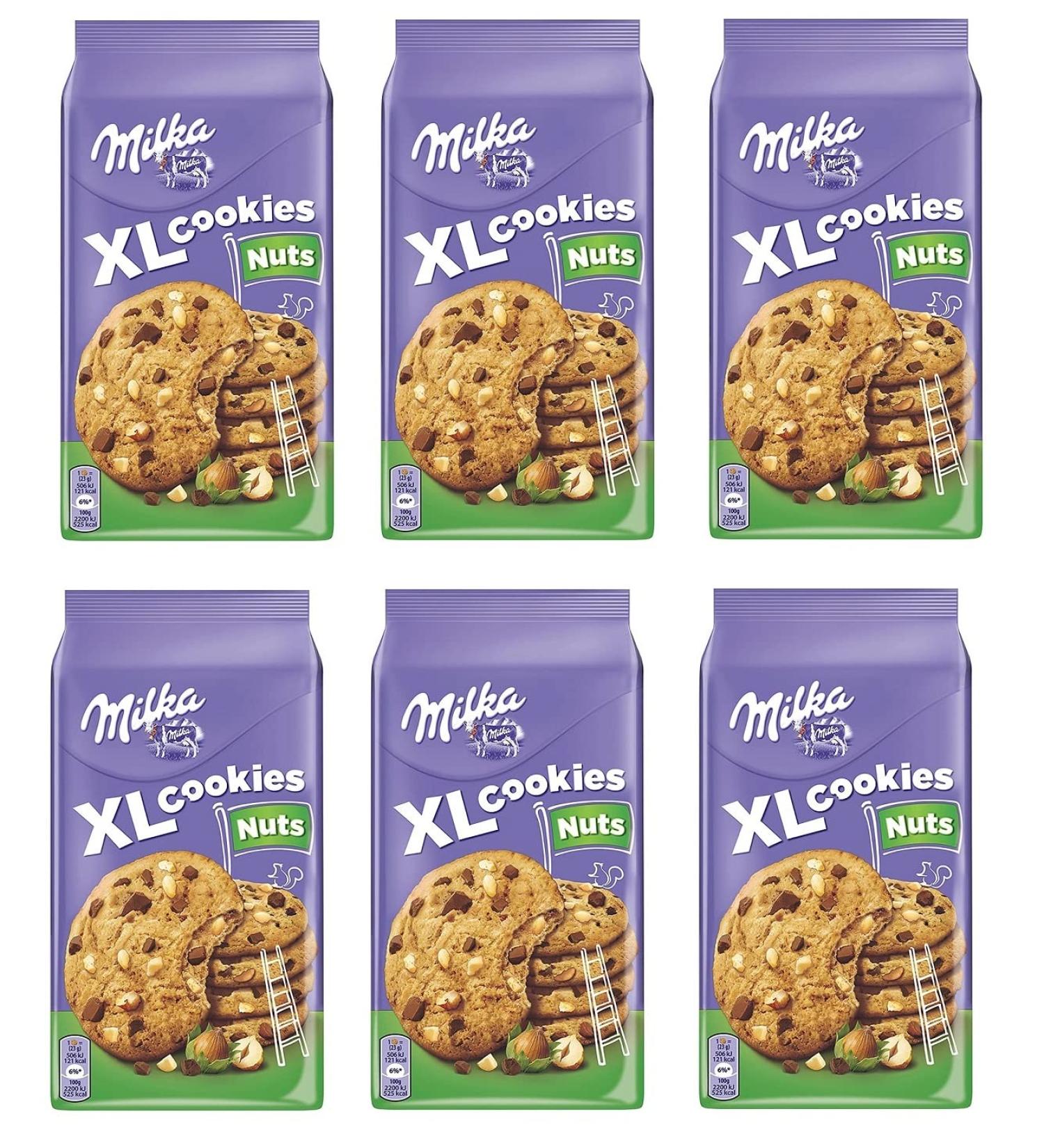  Mondelez International Milka Biscuits XL Nuts with chocolate and hazelnut drops 184 g - Buy Online on GoSupps.com