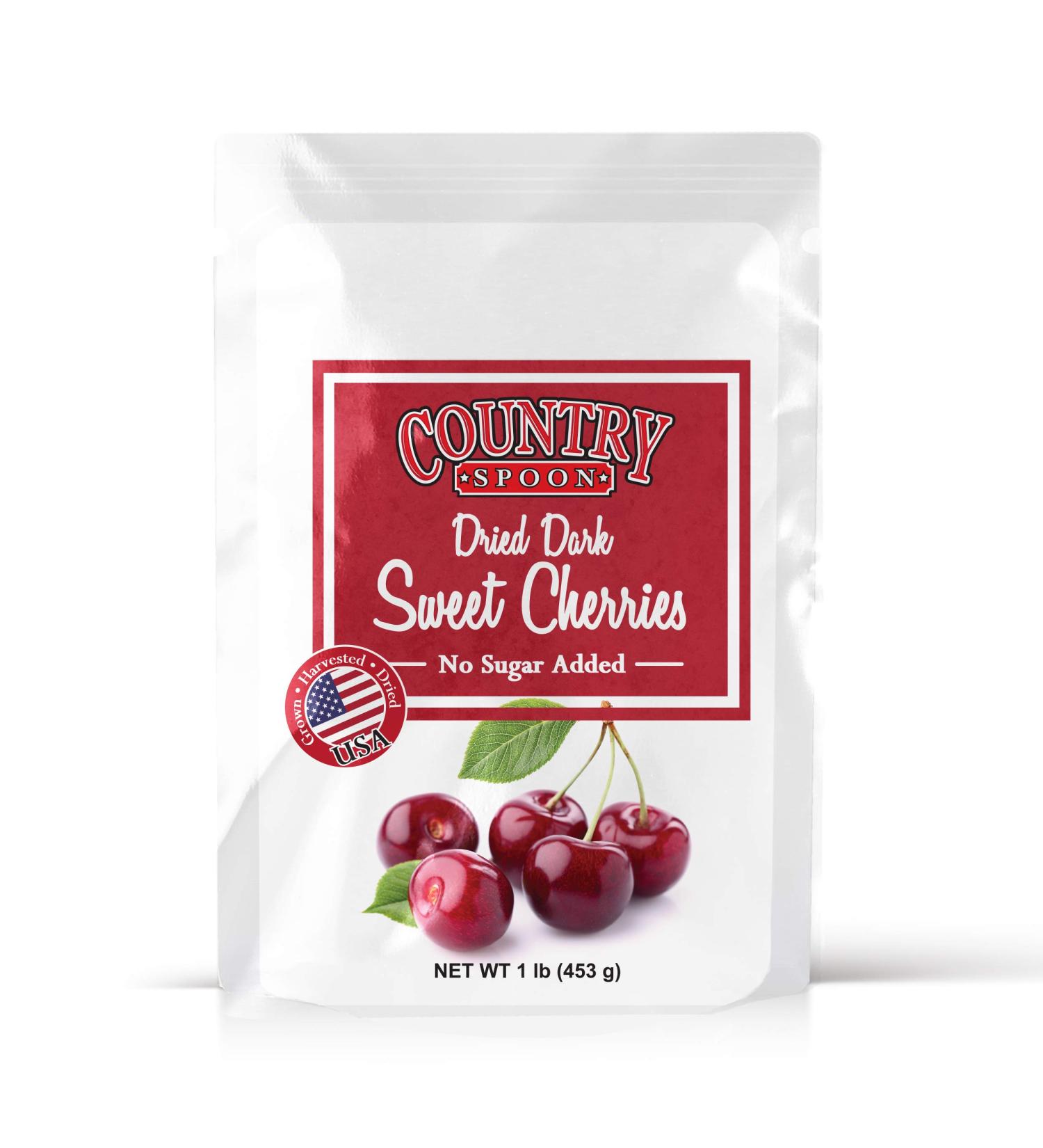 Country Spoon No Sugar Added Dried Sweet Cherries - 1 lb. (Pack of 1) - Buy Online on GoSupps.com