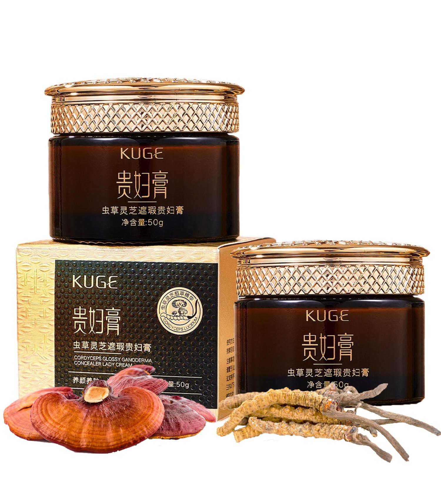 Kunnozz Cordyceps Ganoderma Tone-Up Cream Luxurious Tone Up Lady Cream Deep Moisturizing & Non-Greasy Natural Coverage Rejuvenating Anti Aging Skin Care Lotion (2pcs) - Buy Online on GoSupps.com