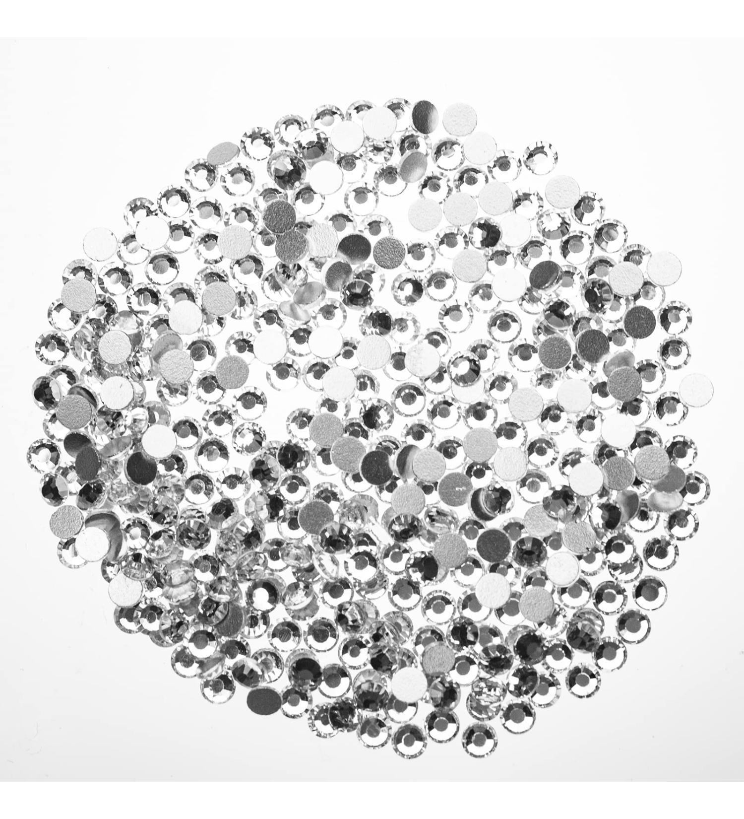 Rhinestones 1440pcs SS3 Glass Nail Art Crystal White Flatback Gemstones for Crafts Nails Makeup Bags and Shoes Decoration(SS3  Clear White) Clear White SS3/1440pcs - Buy Online on GoSupps.com