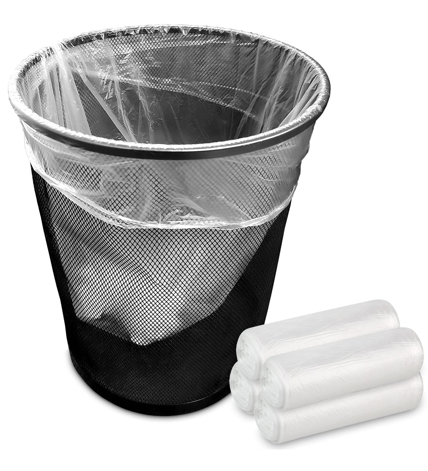 Stock Your Home 4 Gallon Clear Trash Bags (200 Pack) - Disposable Plastic Garbage Bags - Leak Resistant Waste Bin Bags - Small Bags for Office  Bathroom  Deli  Produce Section  Dog Poop  Cat Litter 4 Gallon 200 Pack - Buy Online on GoSupps.com