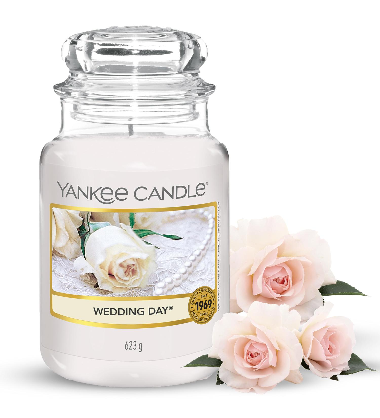 Yankee Candle Wedding Day - Large Scented Candle in Glass | Up to 150 Hours Burn Time - Buy Online on GoSupps.com
