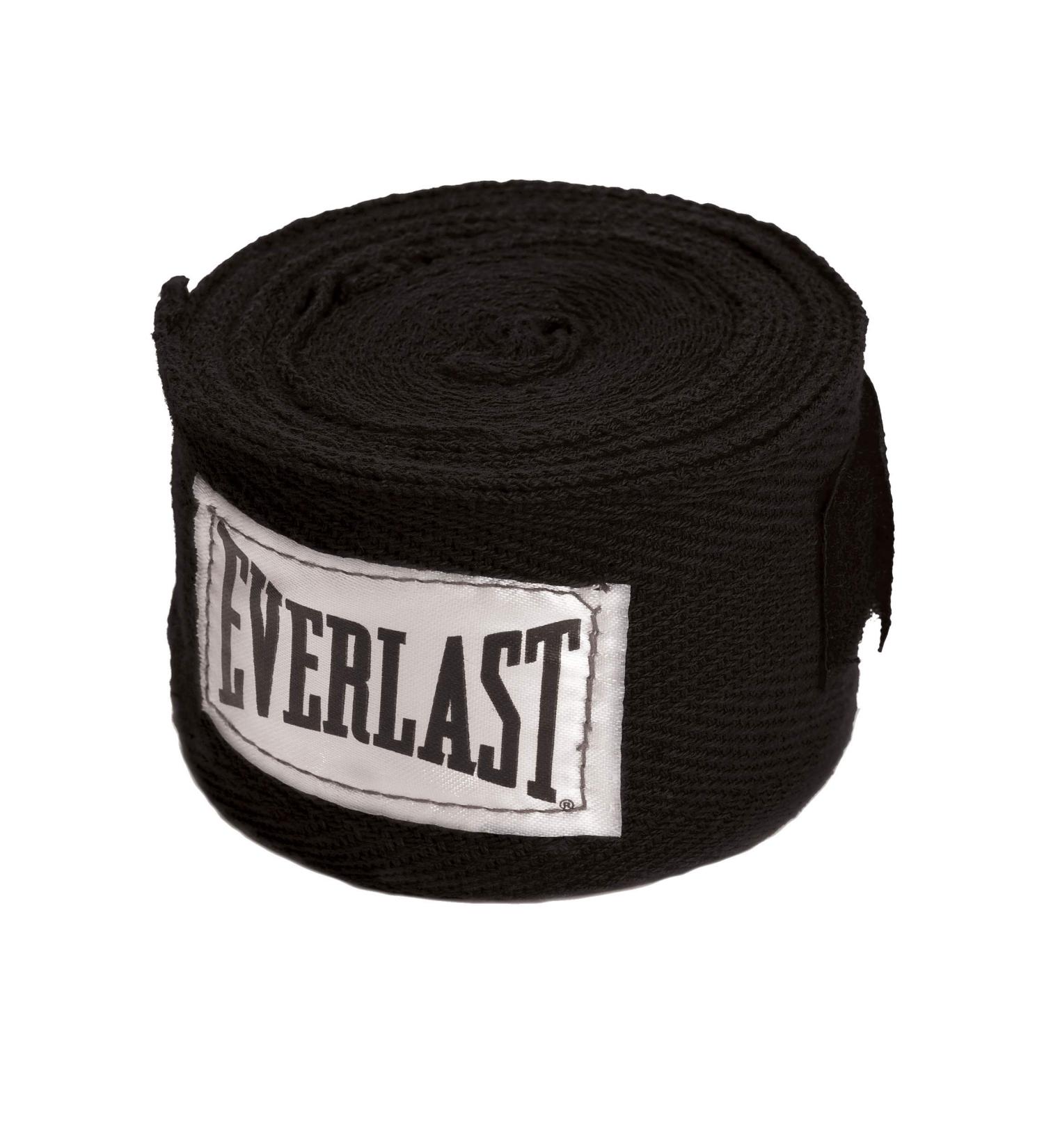 Everlast Hand Wraps Black 120 Inch - Premium Boxing Hand Wraps - Buy Online on GoSupps.com