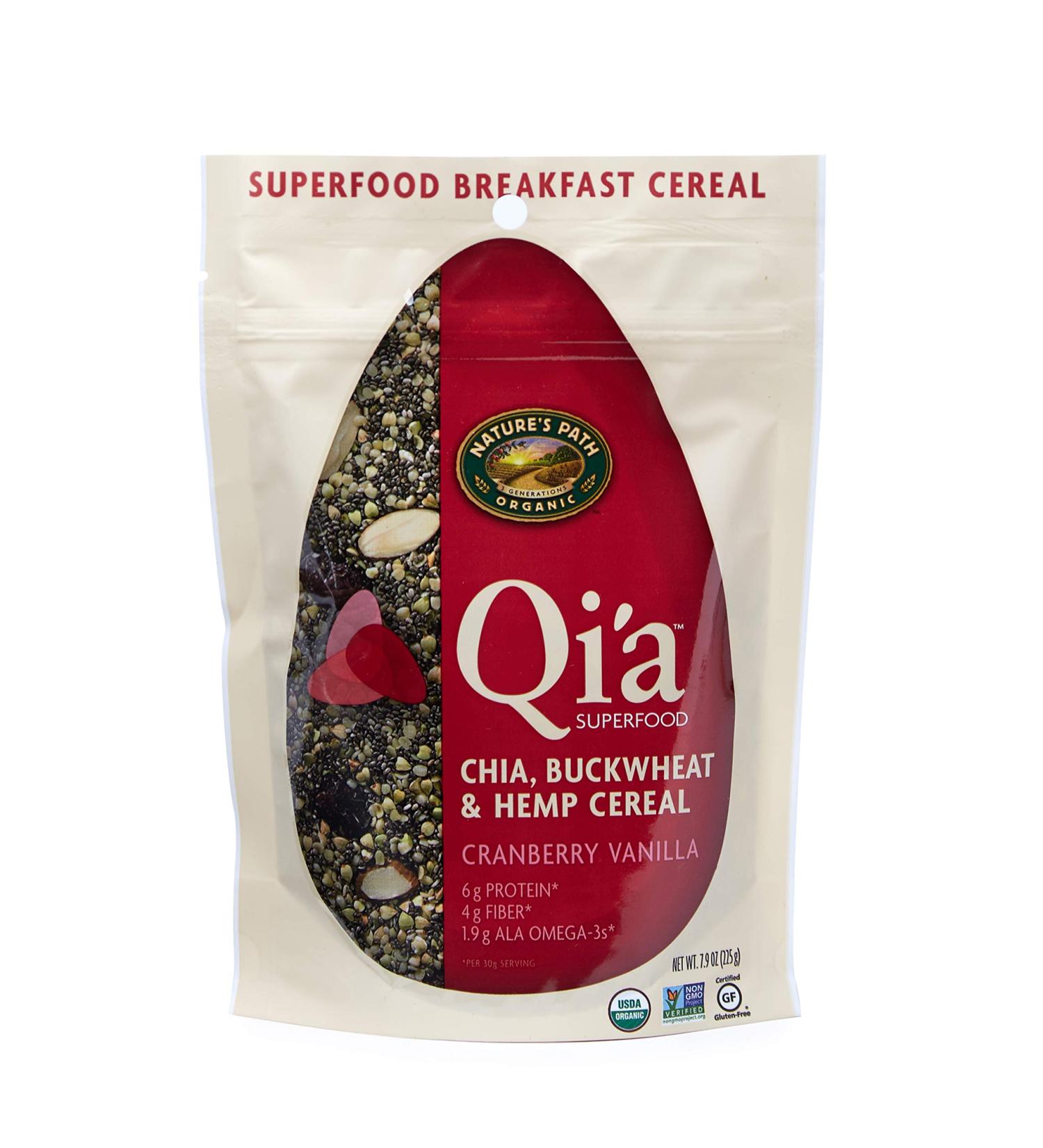 Nature's Path Cranberry Vanilla Chia Cereal Topper - 7.9 oz | Organic, Gluten-Free, Non-GMO, Plant-Based Protein with Omega-3s - Buy Online on GoSupps.com