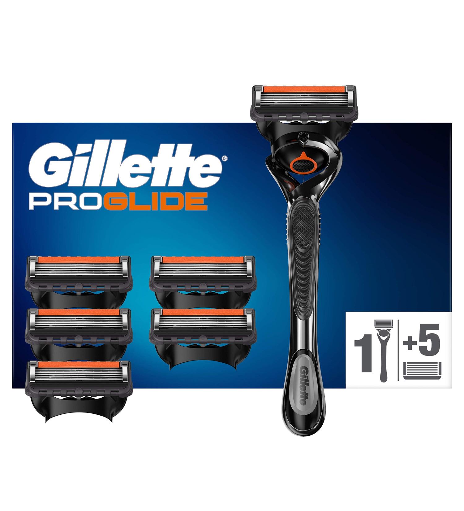 Buy Gillette Fusion 5 ProGlide Razor for Men - Precision Trimmer Blade & Glide Coating + 6 Blades - Worldwide Shipping - Buy Online on GoSupps.com