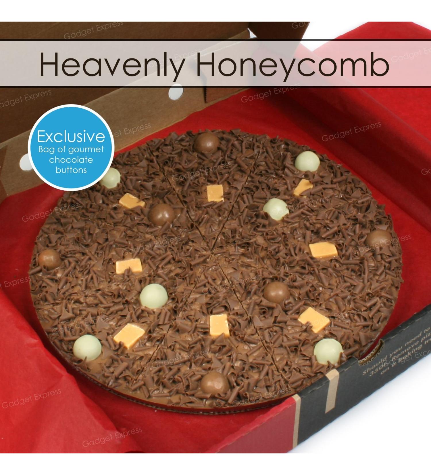 Gourmet chocolat Joyeux anniversaire Pizza - c leste en nid d'abeille (7 ") - Buy Online on GoSupps.com