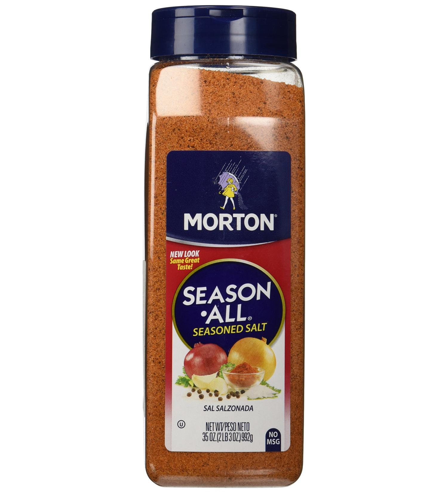 Morton Season-All Seasoned Salt 35oz - 2.19 Pound (Pack of 1) | Best Seasoning Salt Blend - Buy Online on GoSupps.com