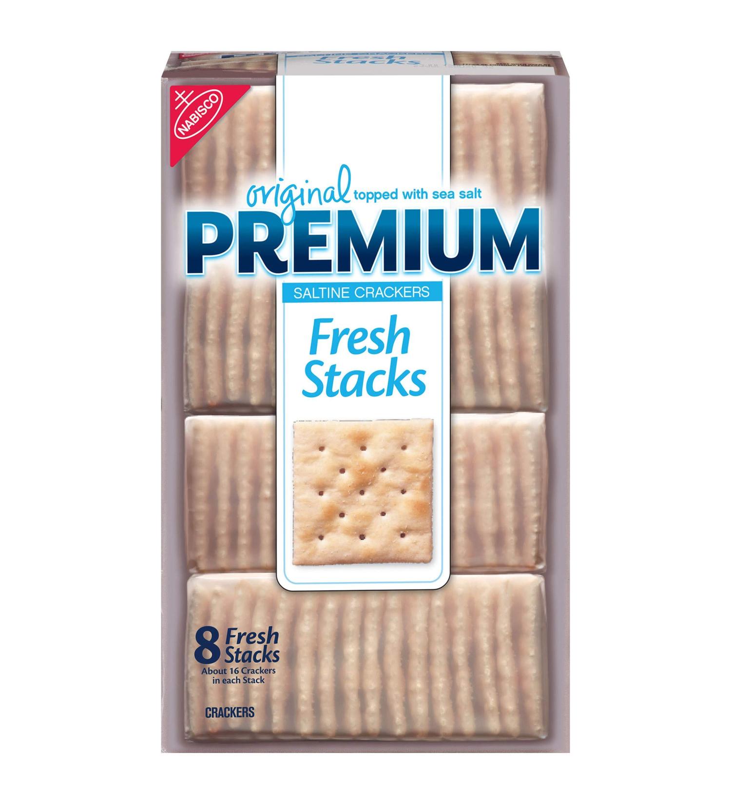 Premium Original Fresh Stacks Saltine Crackers 13.6 oz - 2 Pack - Buy Online on GoSupps.com