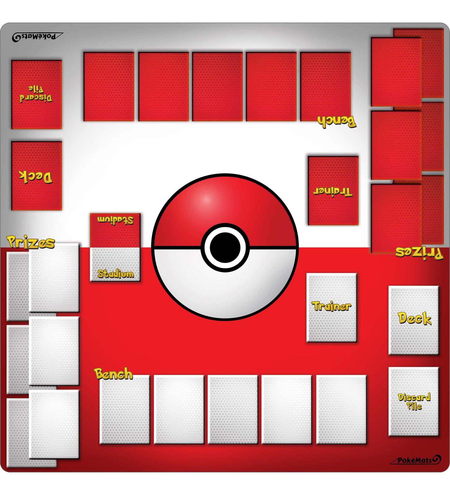 PokMats 2 Player Trainer Playmat for Pokemon Trading Card Game