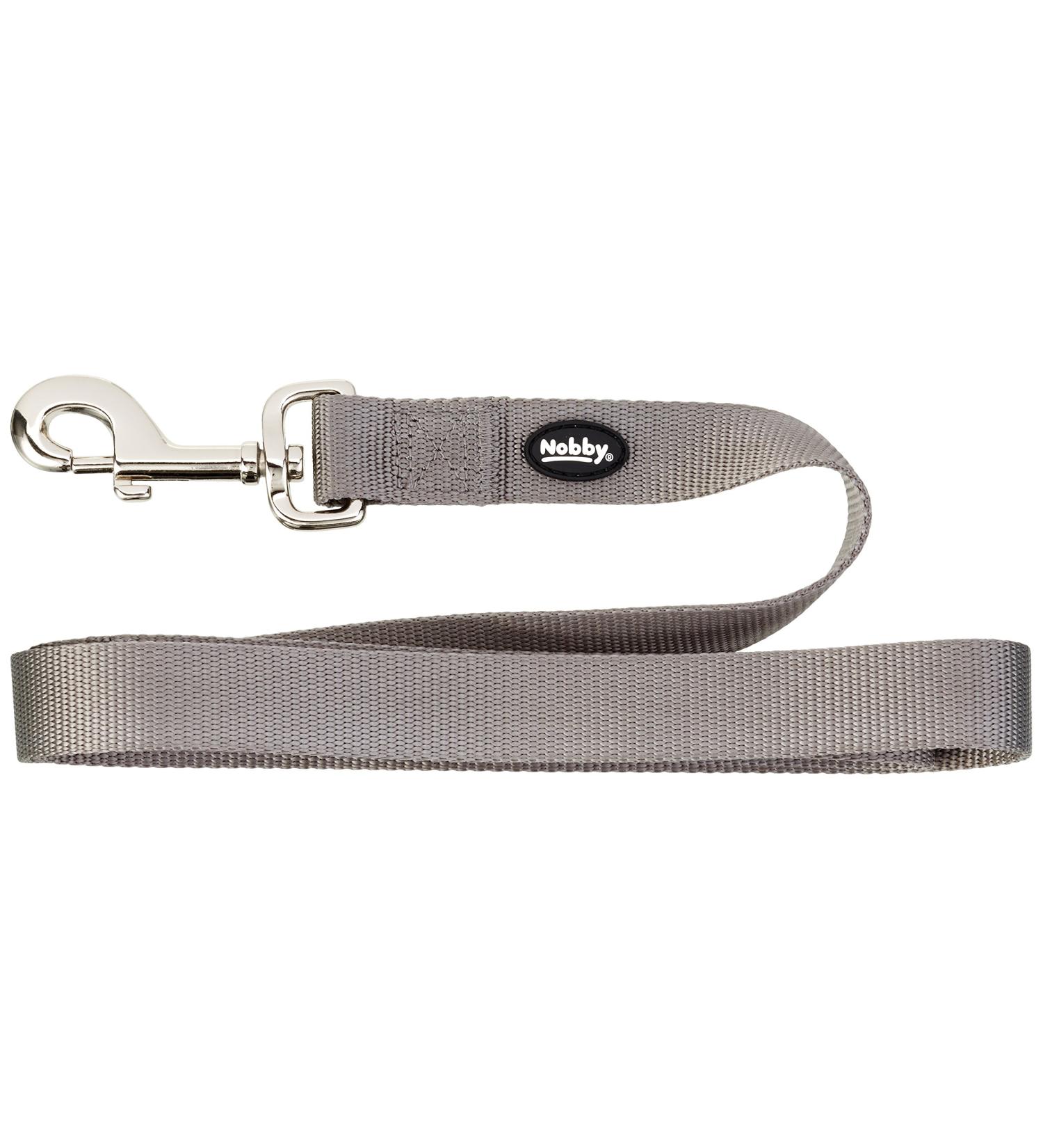Nobby Leash Classic mouse grey L: 120 cm W: 25 mm 1 piece