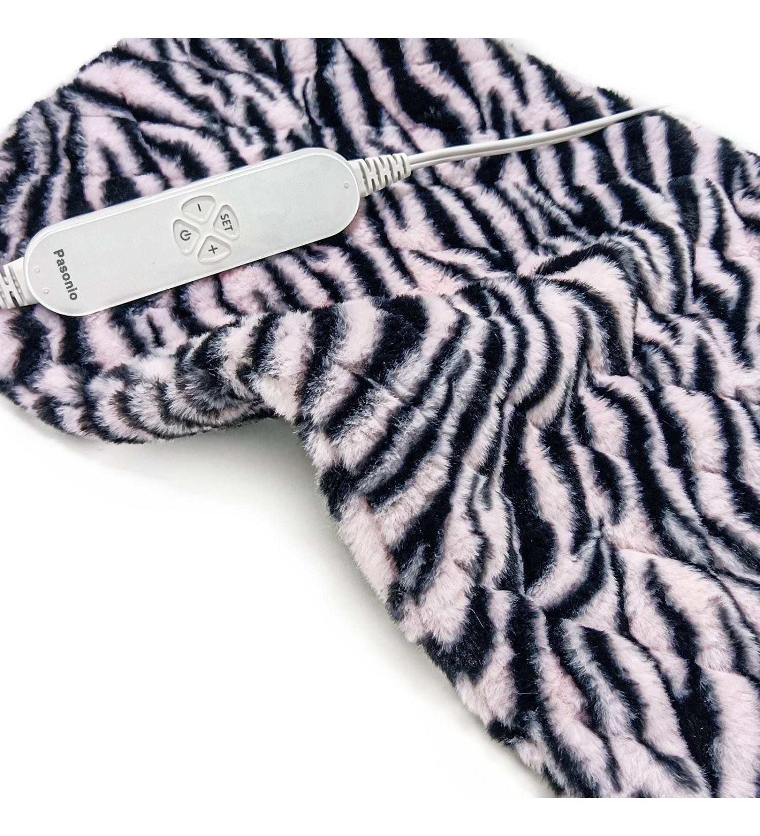 Pasonio Full Weighted XL Electric Heating Pad for Back Pain Relief - Moist & Dry Therapy (Pink/Black PFH01) - Buy Online on GoSupps.com