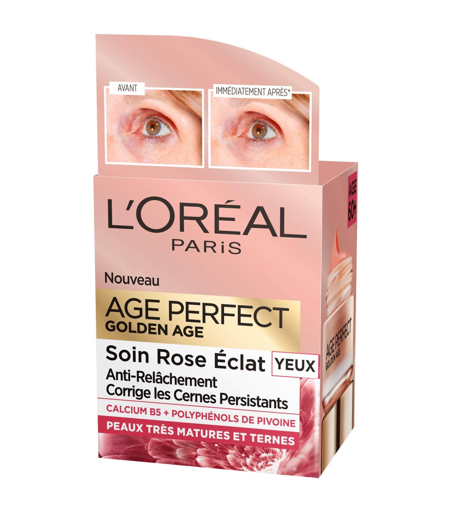 L'Or al Paris Age Perfect Golden Age Eye Care 15ml - Anti-Hair Loss & Shine Enhancer | Best Skin Care for Aging - Buy Online on GoSupps.com
