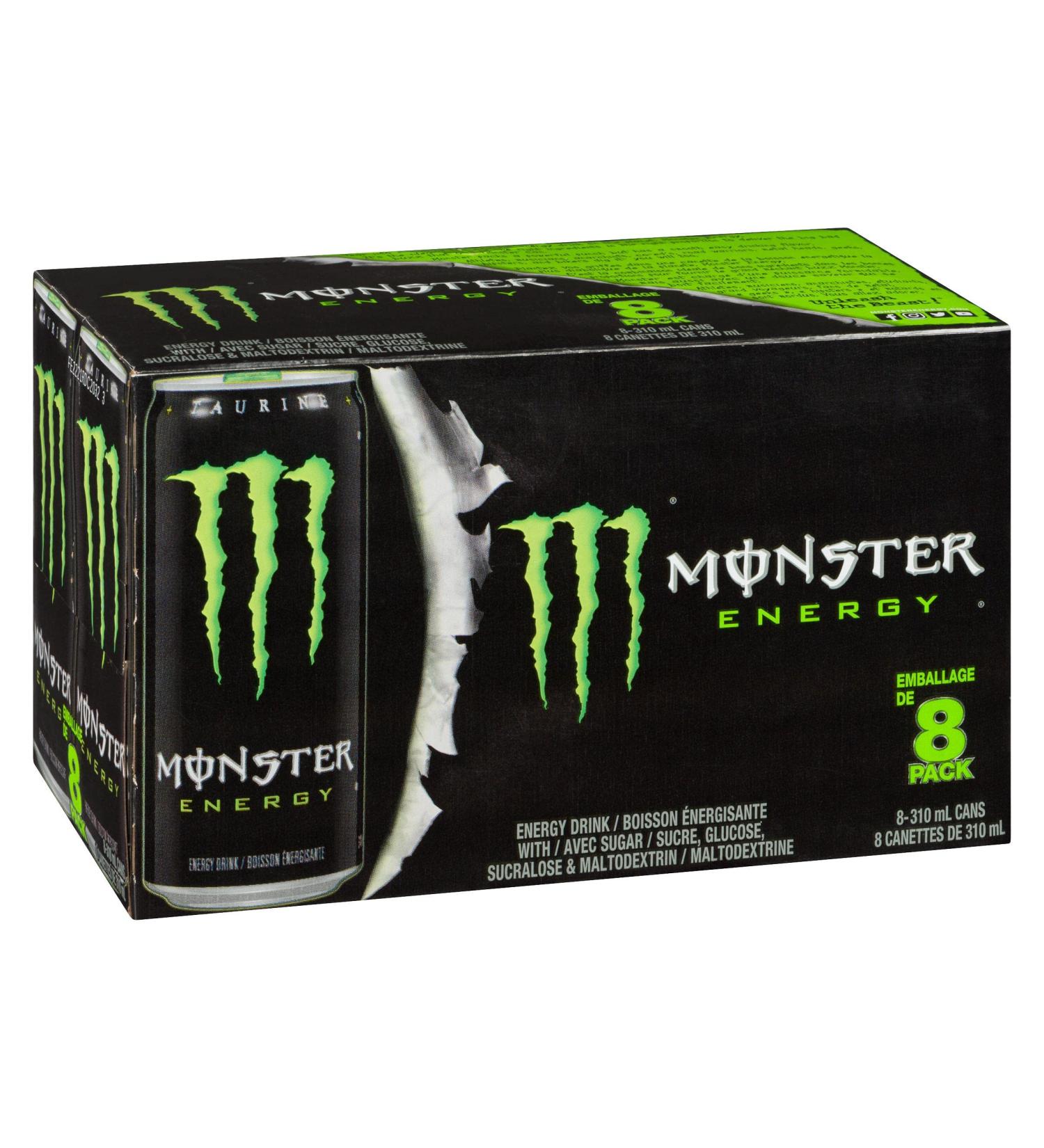 Monster Energy Cans 310 mL 8 Pack - Buy Online on GoSupps.com
