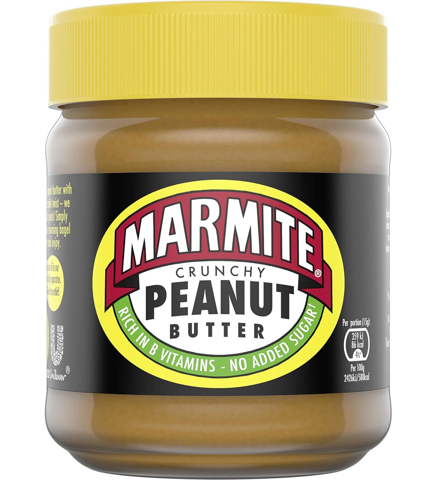 Marmite Crunchy Peanut Butter - 225g - Buy Online on GoSupps.com