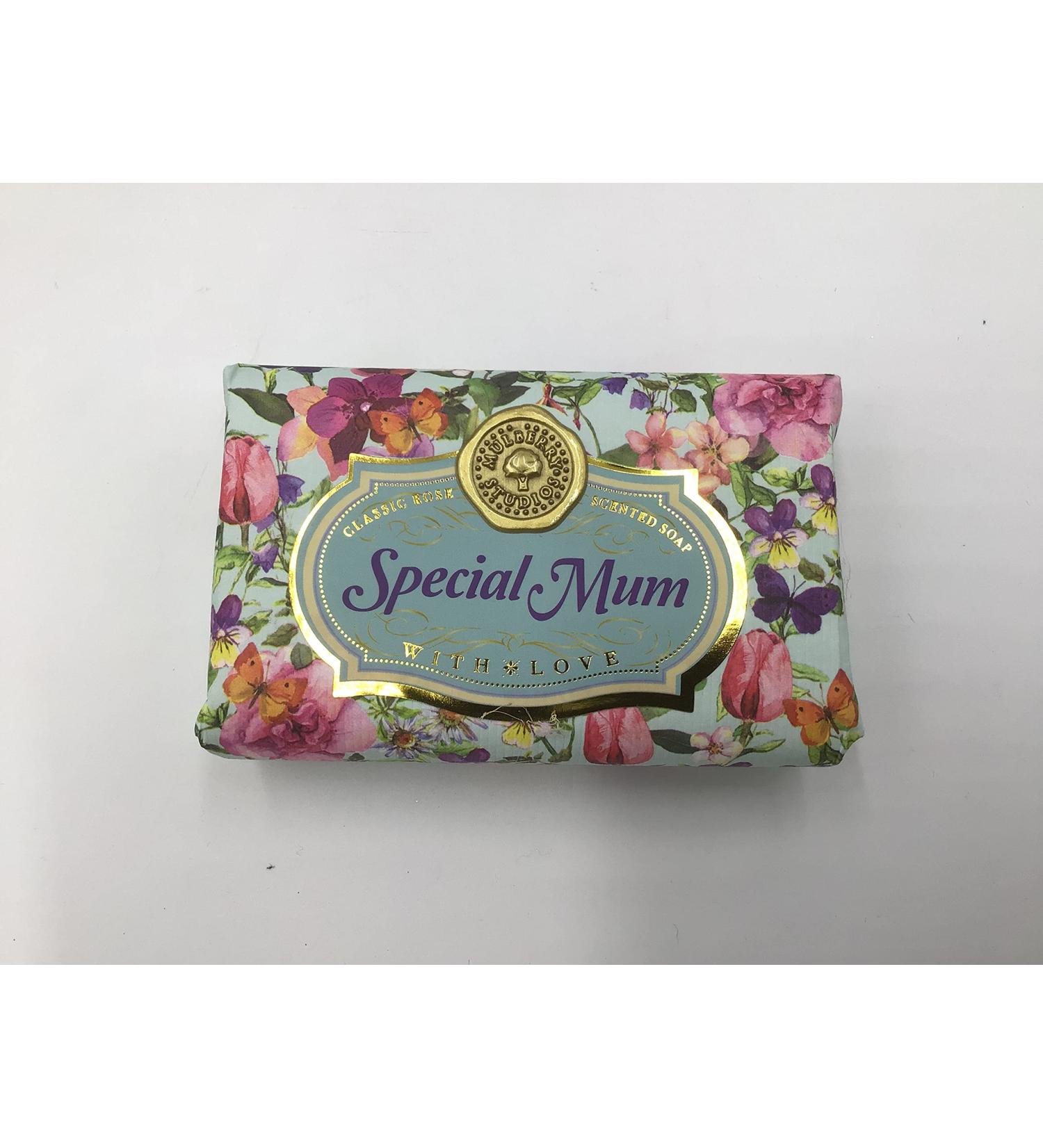 Special Mum - Gift Soap Bar For Her Birthday Rose Scent Mum Grandmother Cleanser Lather Present Girl