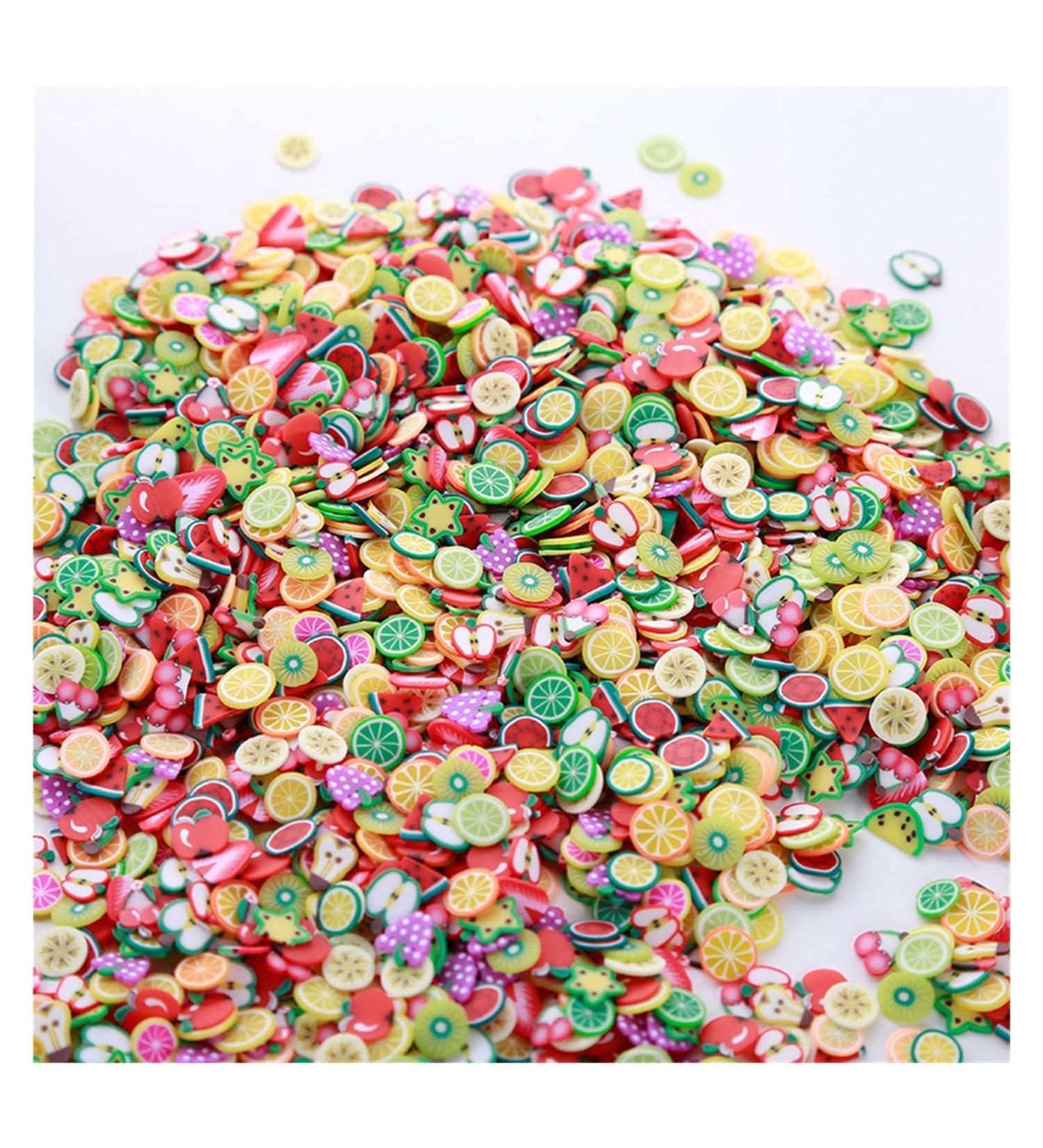 RT 20g Mixed Polymer Hot Soft Clay Sprinkles Colorful Fruits Slices Cute Plastic Klei Mud Particles Slime Filler DIY Nail Art Decor Y420 (Color : Fruits) - Buy Online on GoSupps.com